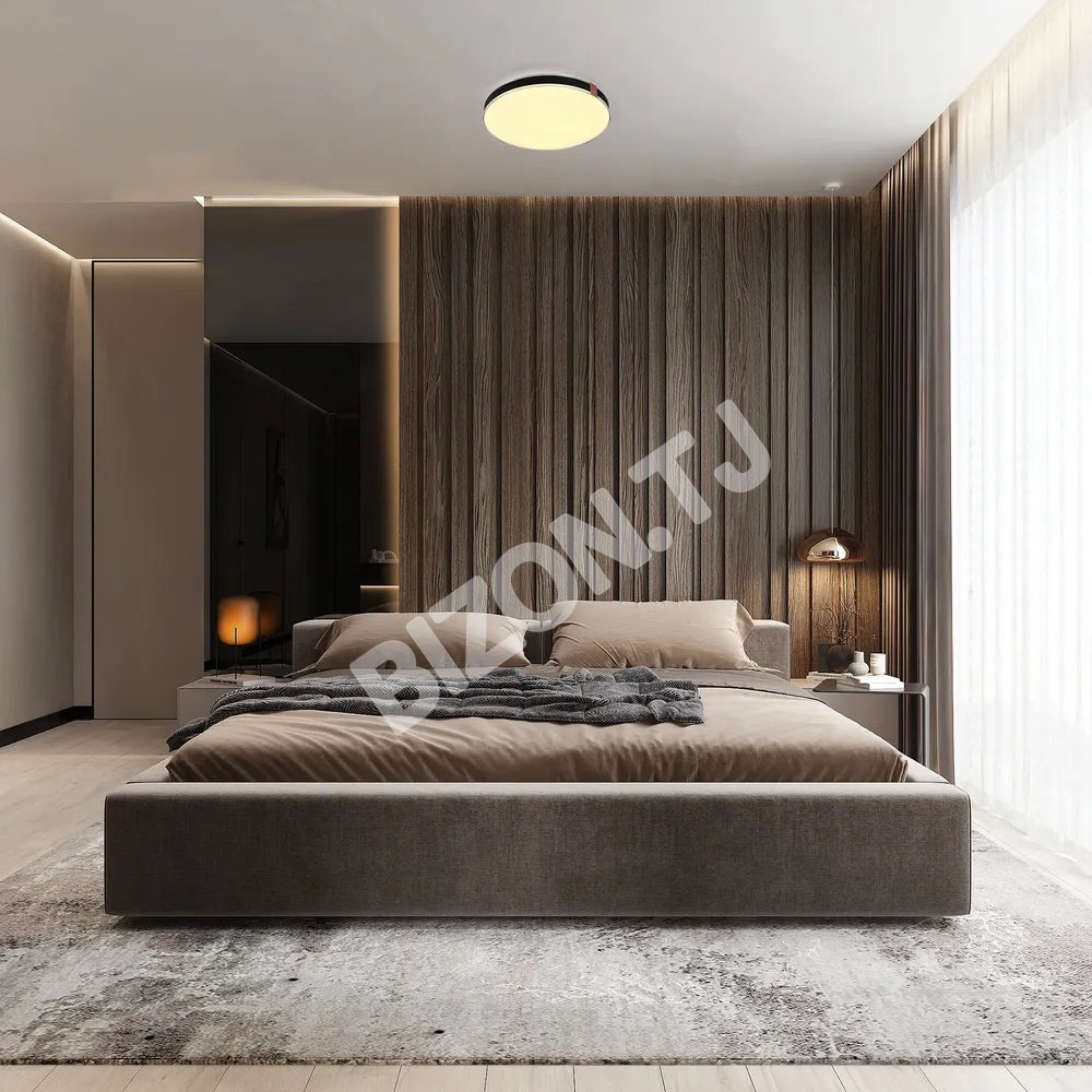 Светильник LED сверкающий потолоч Светильник BOVER 40Wx2 черный D500, 165-16032 4