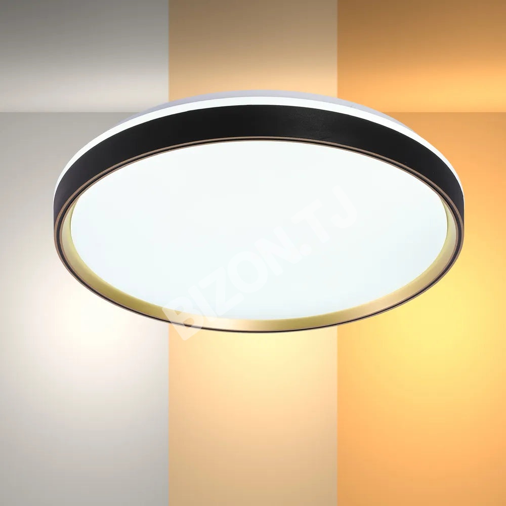 Светильник LED потолочный Светильник BG500 40Wx2 черный золотой D500 60, 165-16007