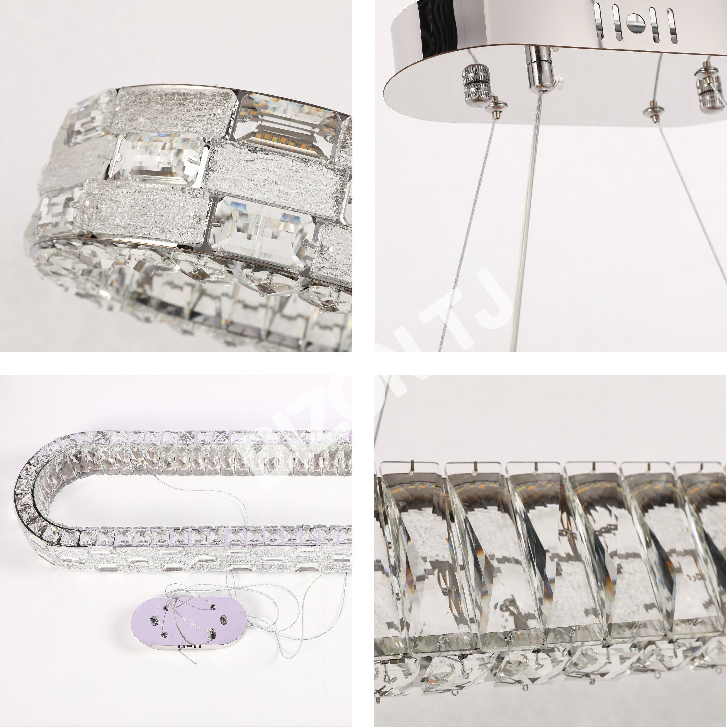 Люстра Crystal хром CB701 D500мм 3 Colour (с ди, 159-18334 19