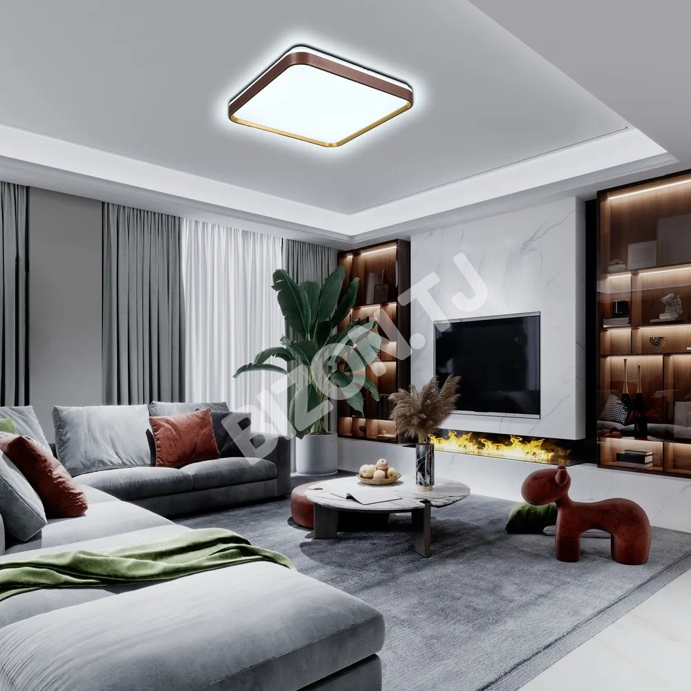 Светильник LED потолоч квадрат Светильник LUCE-700 36Wx2 фиолетовый Gol, 165-16014 3