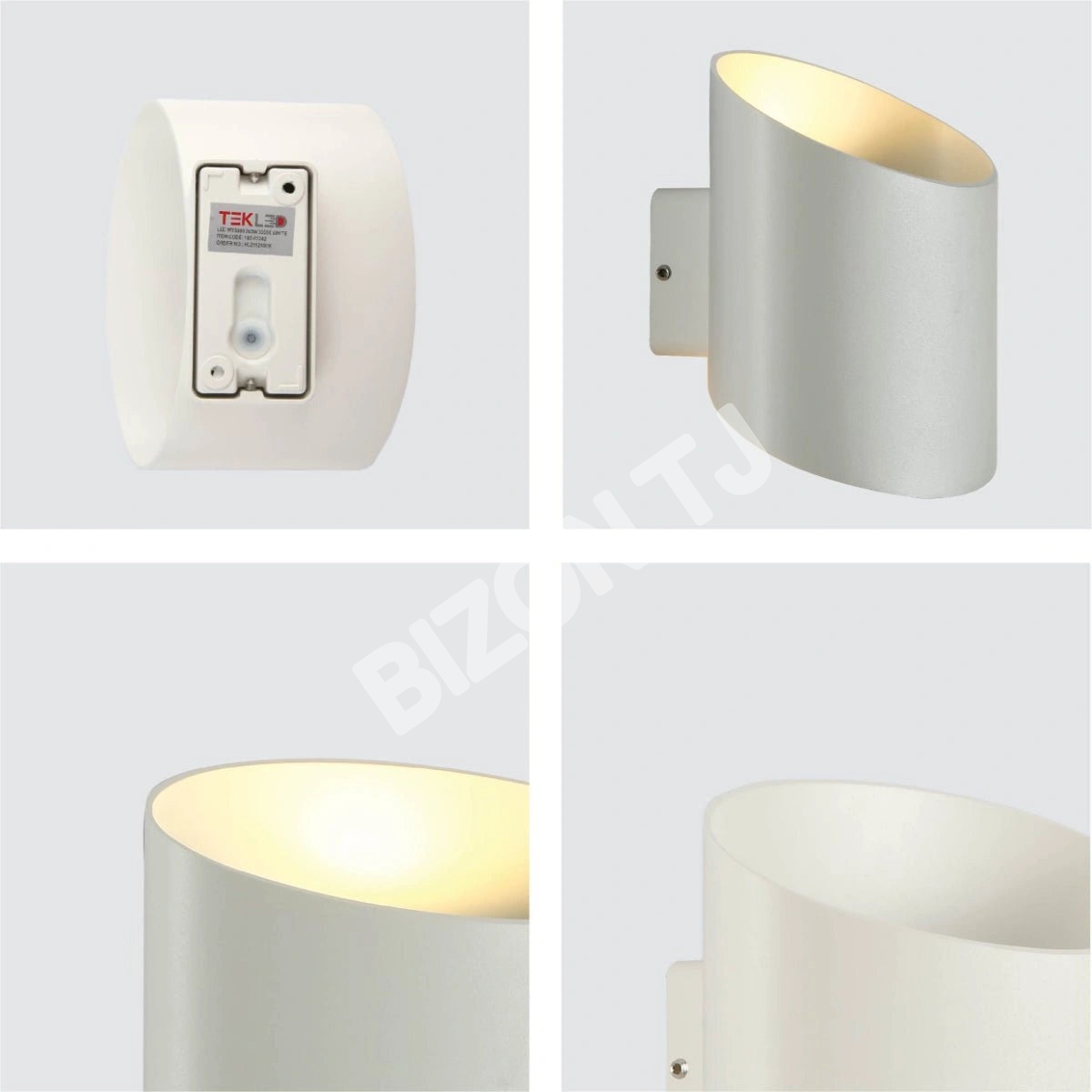 Белый Oblique Cylinder Up Down уличный современный LED, 182-03382 5
