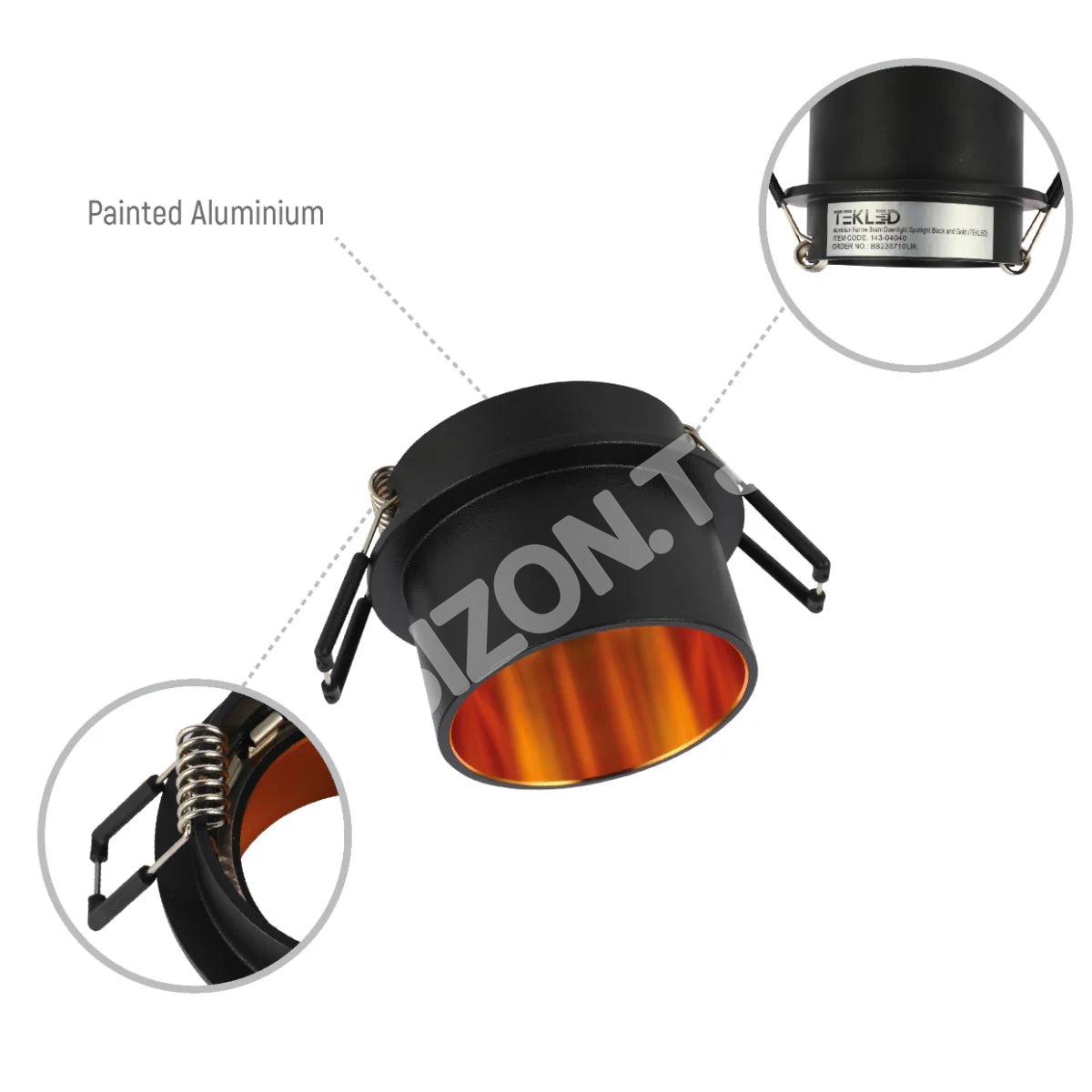 Светильник Aluminium Narrow Beam даунлайт Spotlight белый and золотой, 143-04039 14
