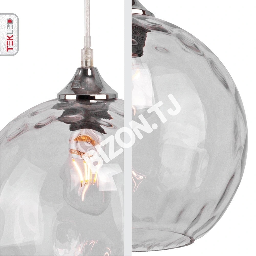 Люстра Chandelier MD70548B-1xE27 D300 AMBER золотой, 158-19668 14