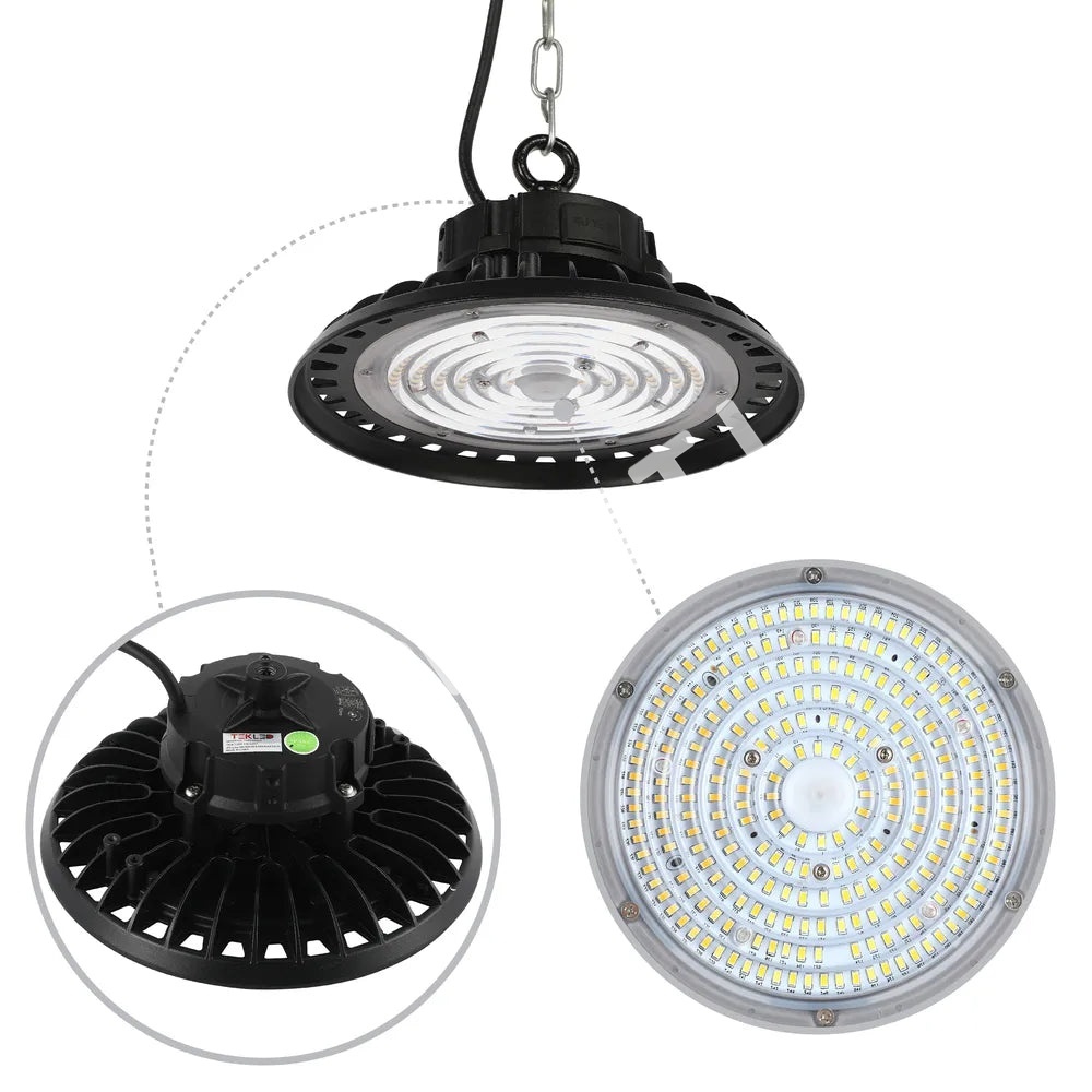UFO Highbay 200 Вт 3000 К / 4000 К / 6000 К черный, 230-03051 25