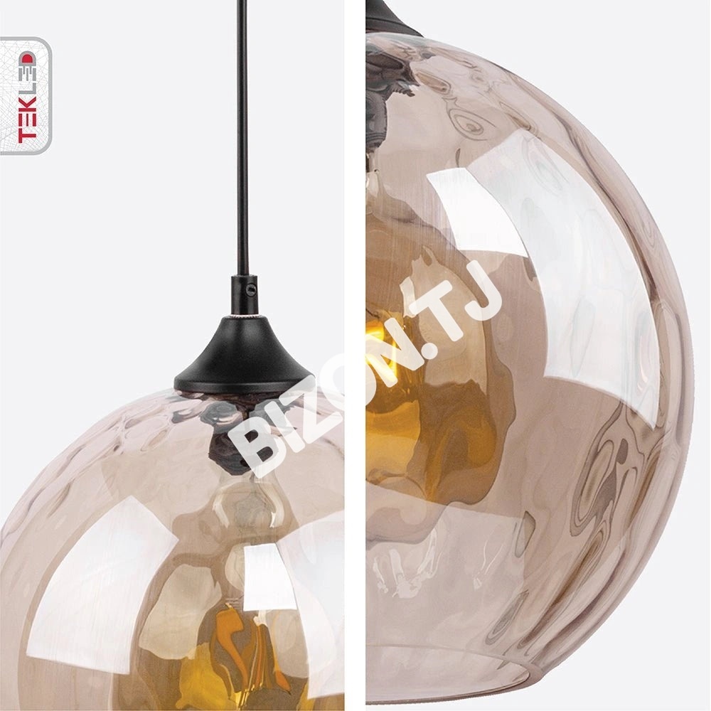 Люстра Chandelier MD70548B-1xE27 D300 AMBER золотой, 158-19668 13