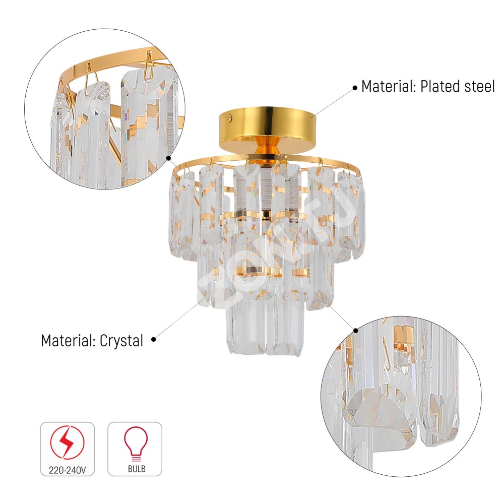 Люстра Crystal 1xE27 200ммx215мм, 159-18102 7