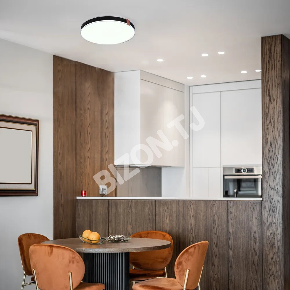 Светильник LED сверкающий потолоч Светильник BOVER 40Wx2 черный D500, 165-16032 3