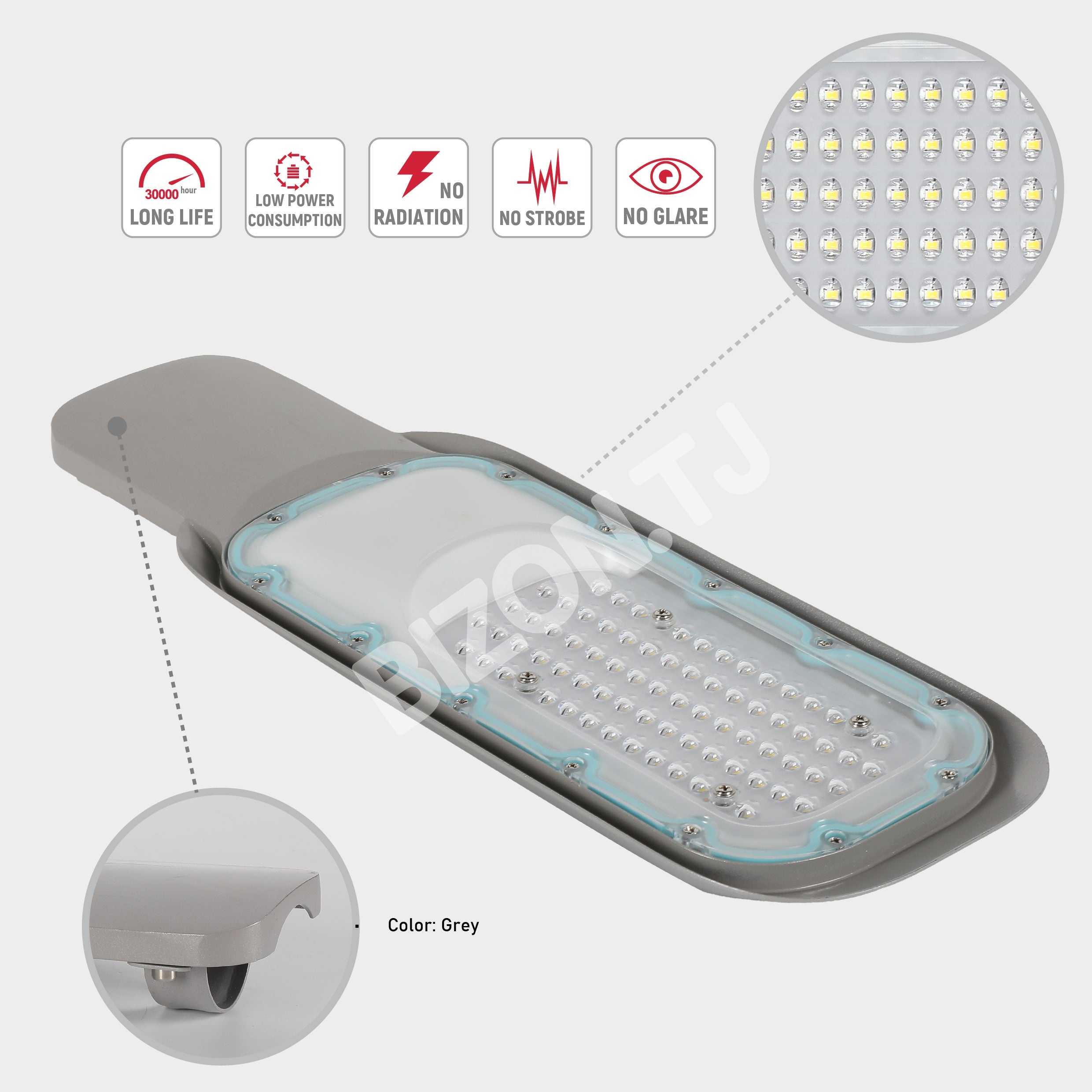 Светильник RKU LED FYY-2 100 Вт серый 6000 К 165-265 В (HAI, 240-15328 10