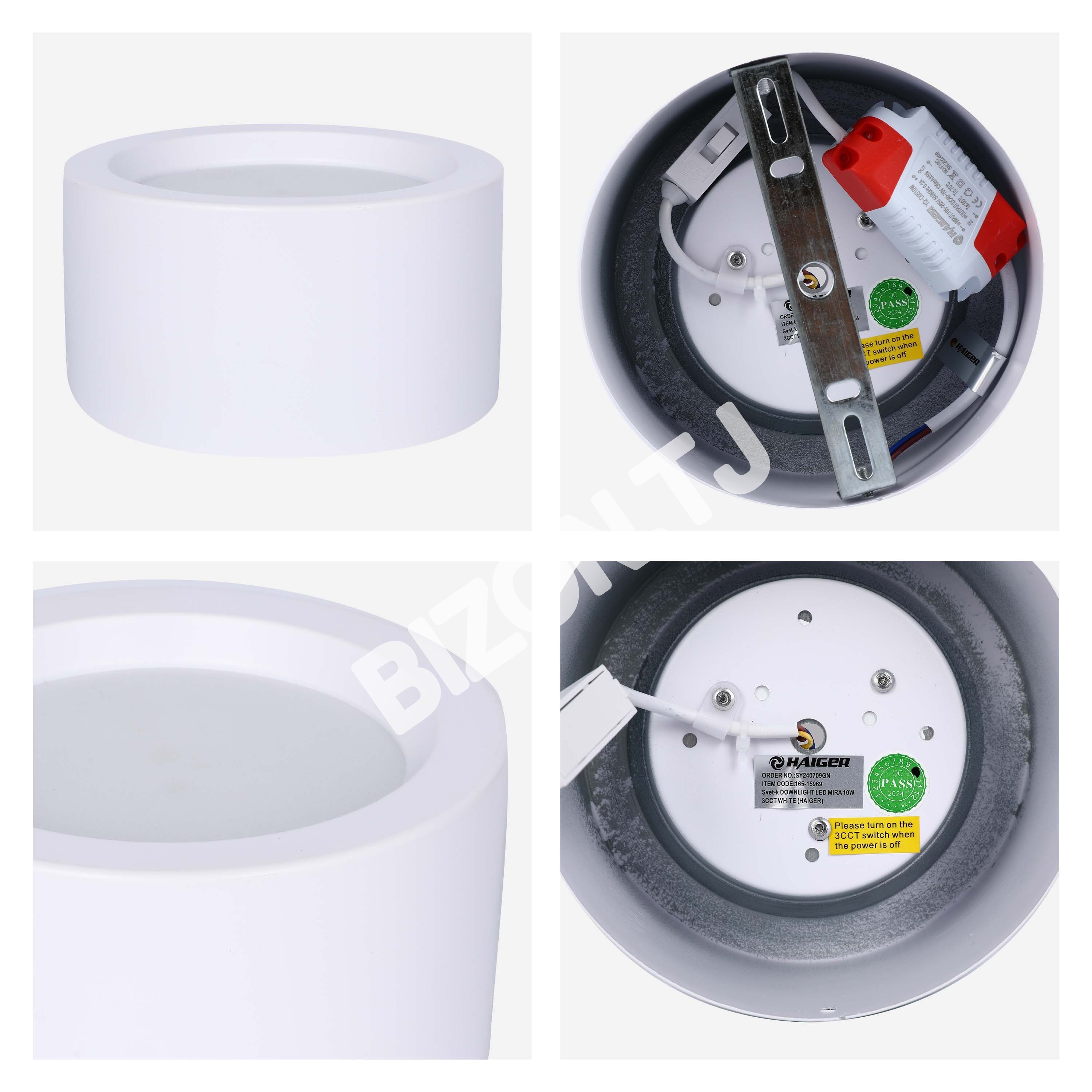 Светильник даунлайт LED MIRA 10 Вт 3CCT черный, 165-15973 38