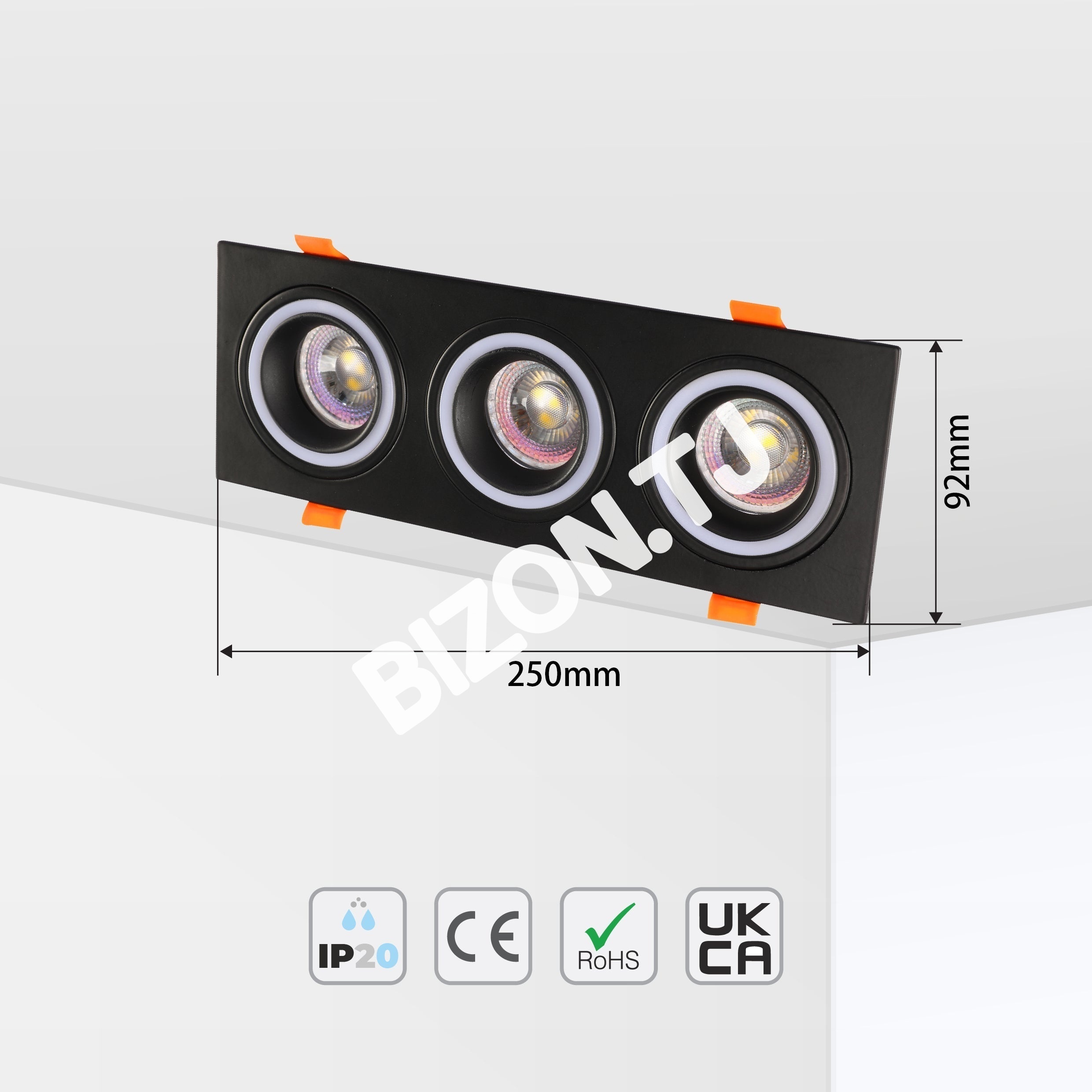 Светильник Low UGR Fixed Aluminium даунлайт IP20 GU5.3 way черный квадратный, 143-03478 4