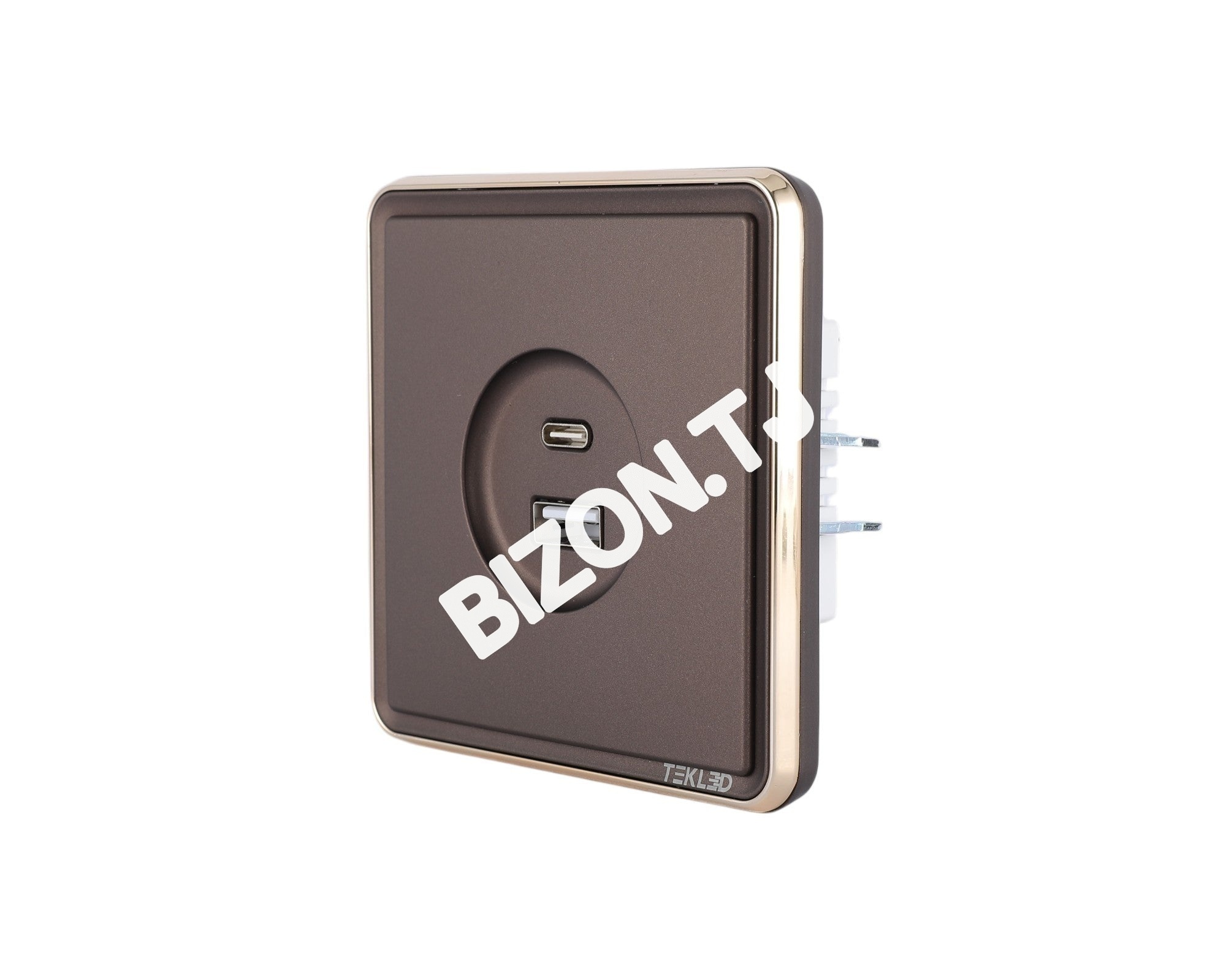 Розетка USB (Тип A+C), с / у, Золото, серия SAKURA, 100 / 10, 282-03388 22