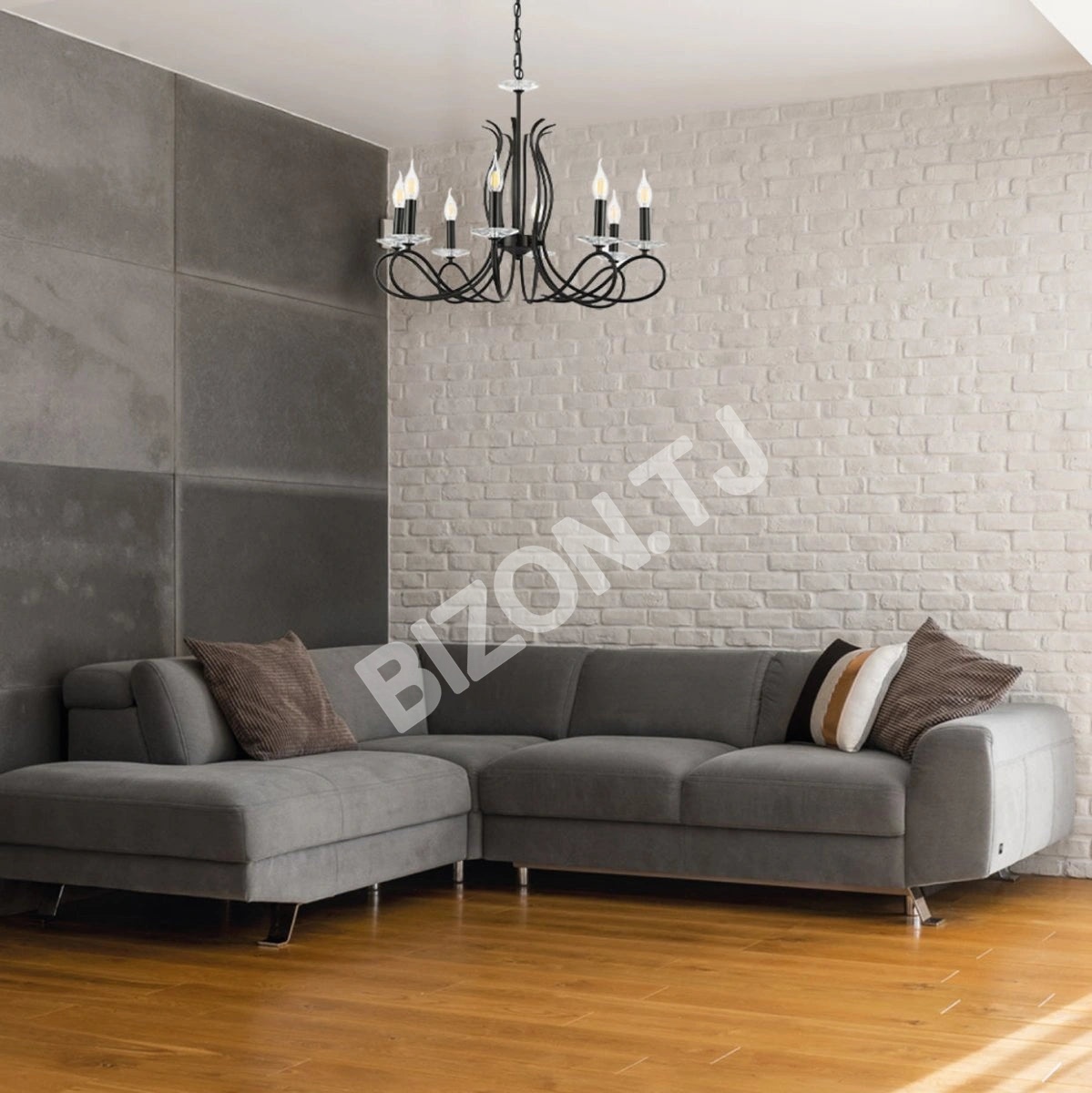 Светильник Candle Vintage Rustic черный French Chandelier потолочный светильник 3 or 5 or 8 Fittings, 156-18146 9