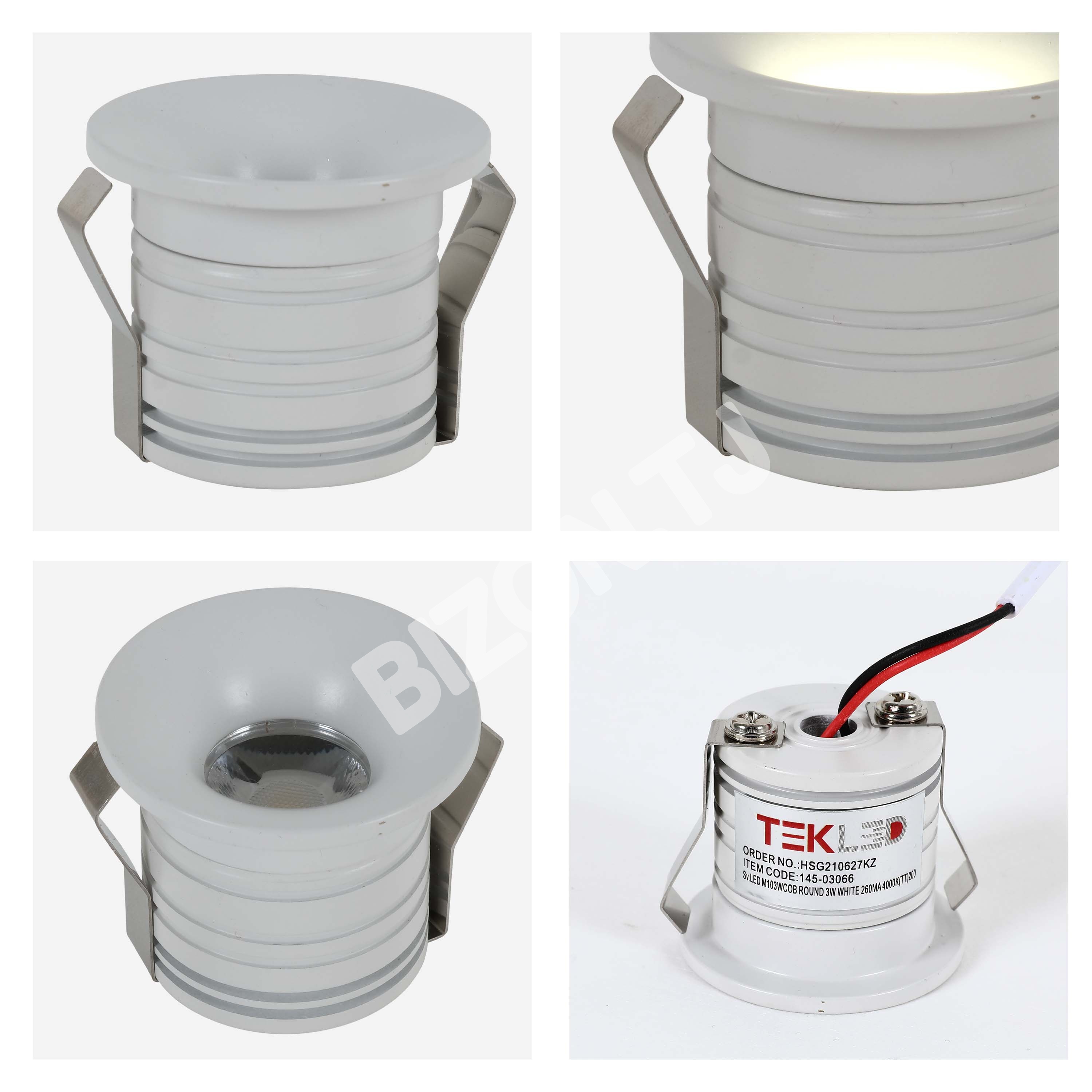 Светильник LED M103WCOB круглый 3 Вт белый 260MA 4000K200, 145-03066 6