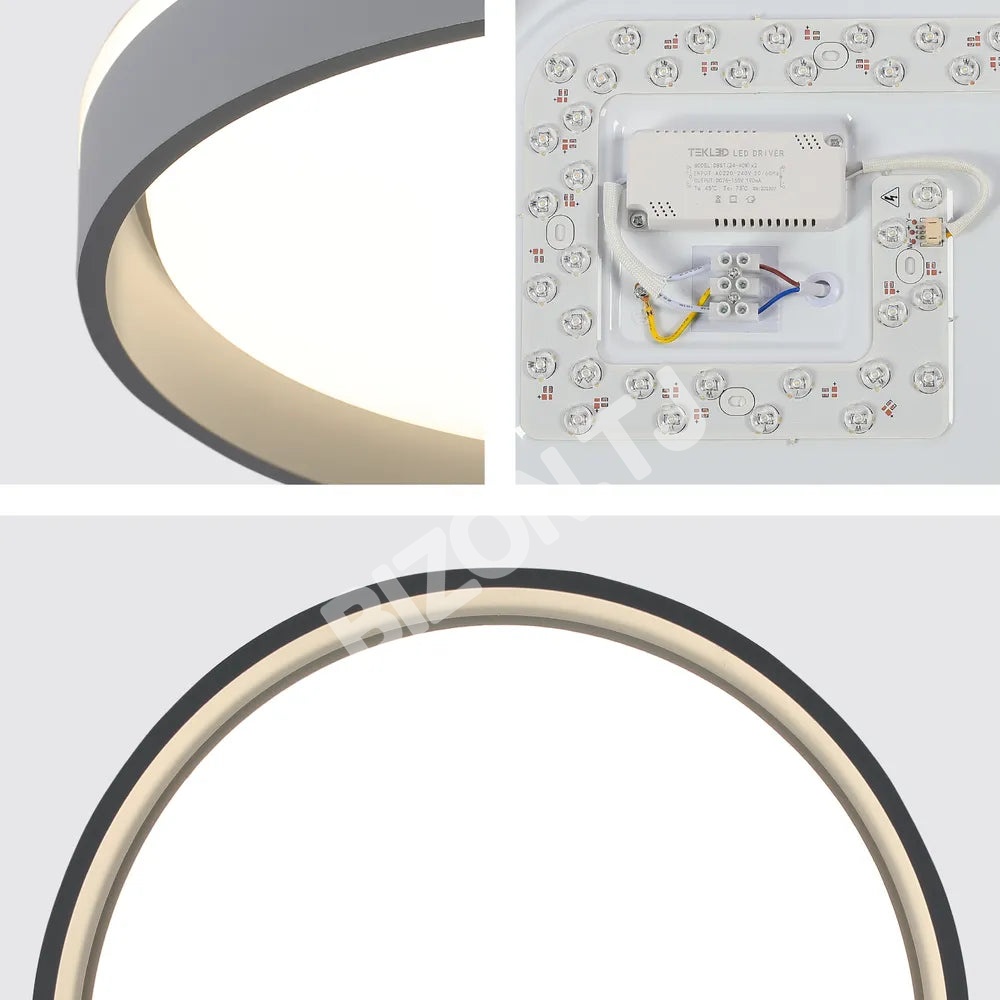 Светильник LED квадрат потолочн Светильник SANKIA 80Wx2 синий 950×65, 165-16039 7