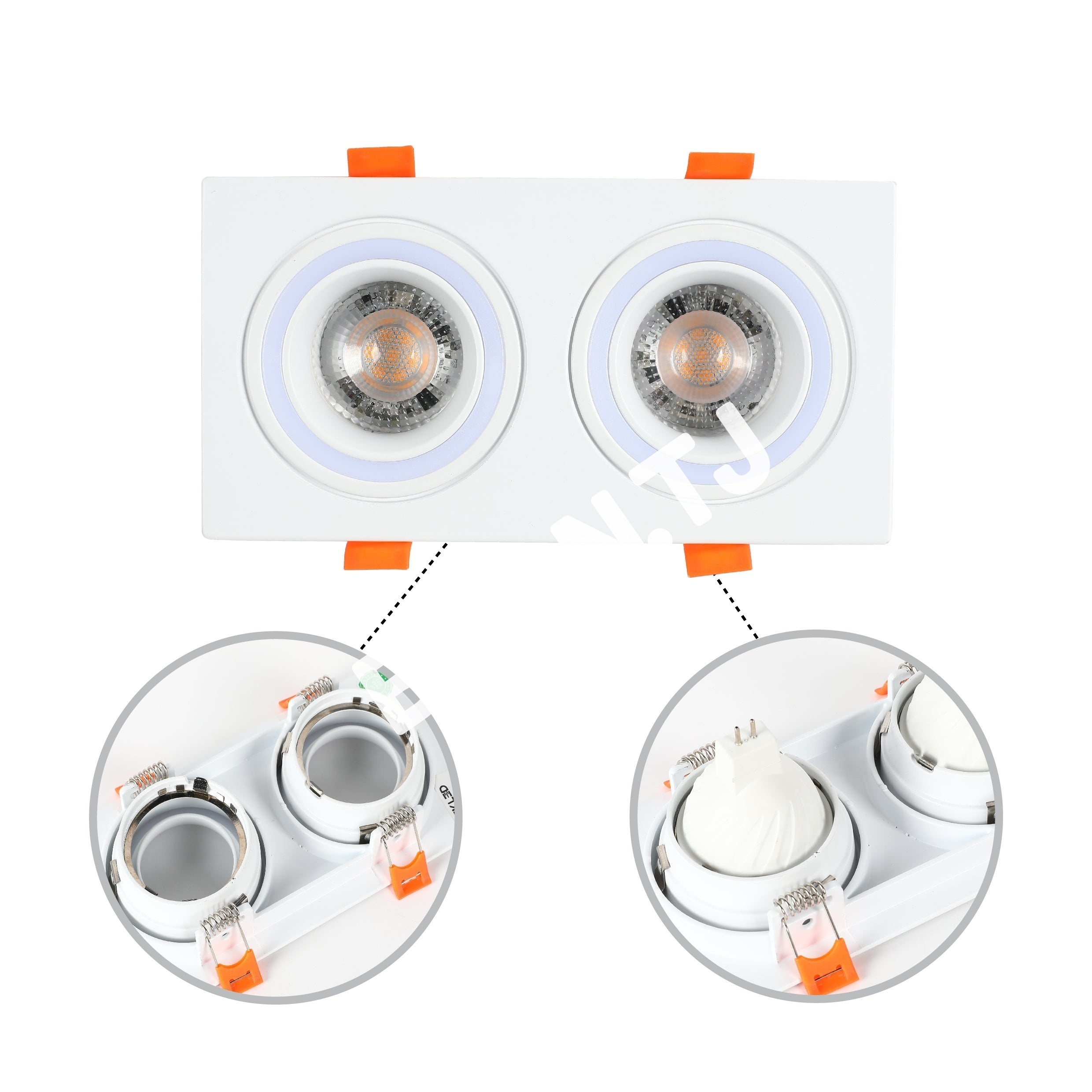 Светильник Low UGR Fixed Aluminium даунлайт IP20 GU5.3 way черный квадратный, 143-03478 28