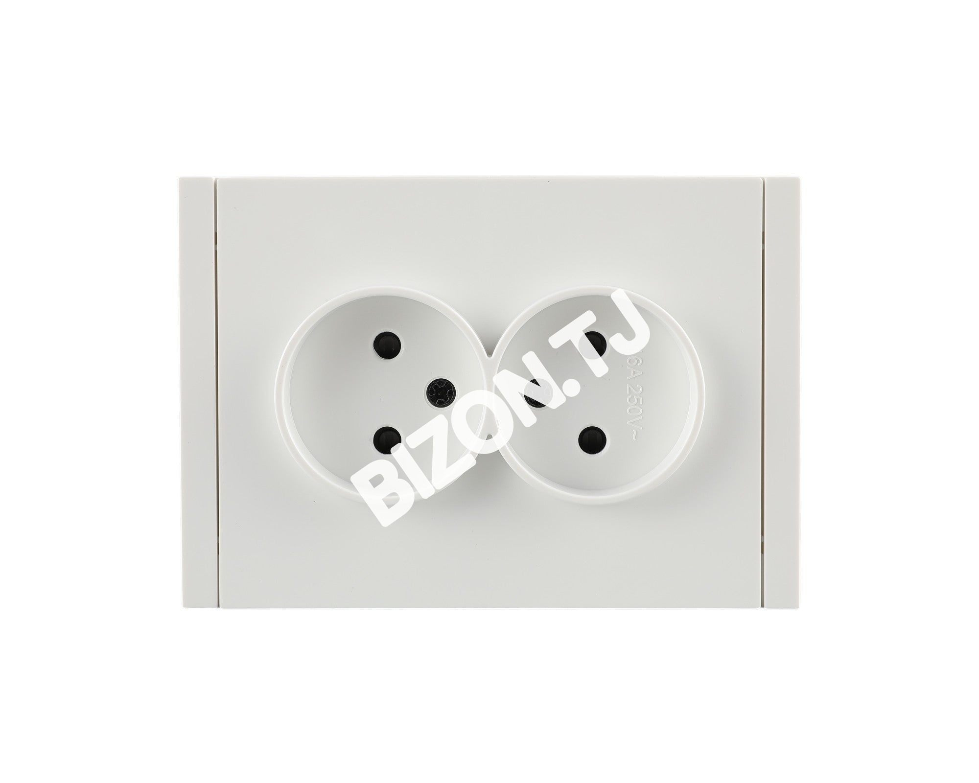 Розетка 2-я 2pin б / з, с / у, Черная, серия NIZMO, ELECTRIC 84 / 7, 283-03518 11