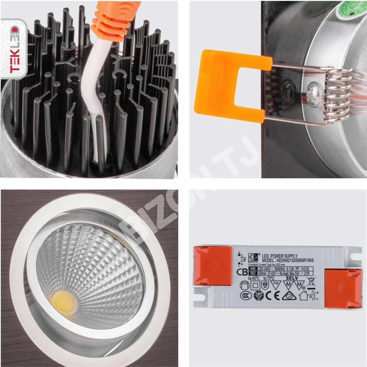 Светильник LED OC003B 2×5 Вт 3000 К черный UK IP20 3, 165-0332791 16