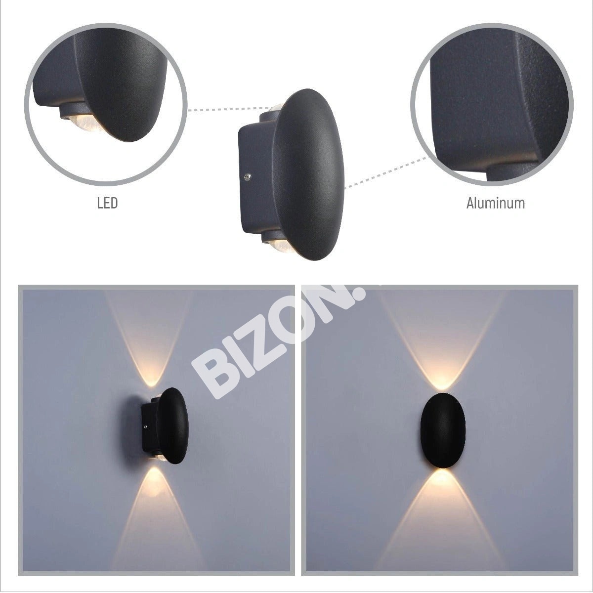 Светильник LED WY3040 4×1 Вт 3000 К черный, 182-03374 7