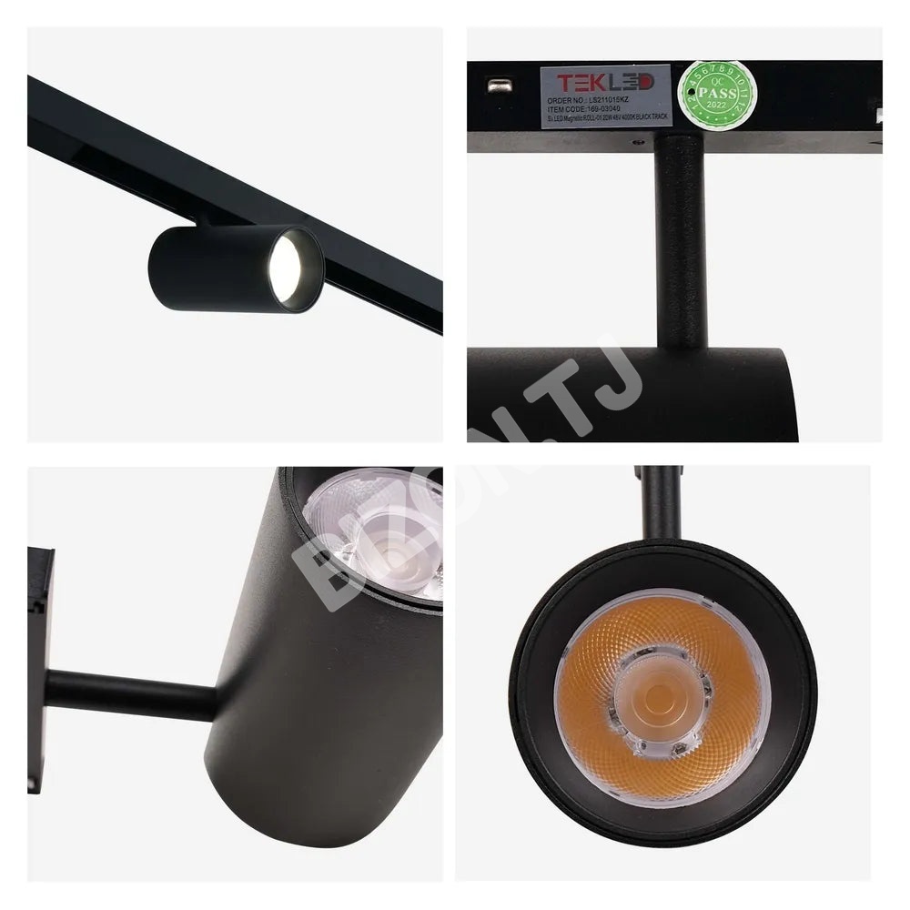 Светильник LED магнитный ROLL-01 20 Вт 48 В 4000 К черный трековый, 169-03040 5