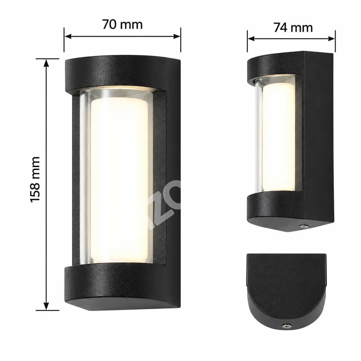 Светильник LED SF340A 7 Вт черный 4000 К, 183-03267 4