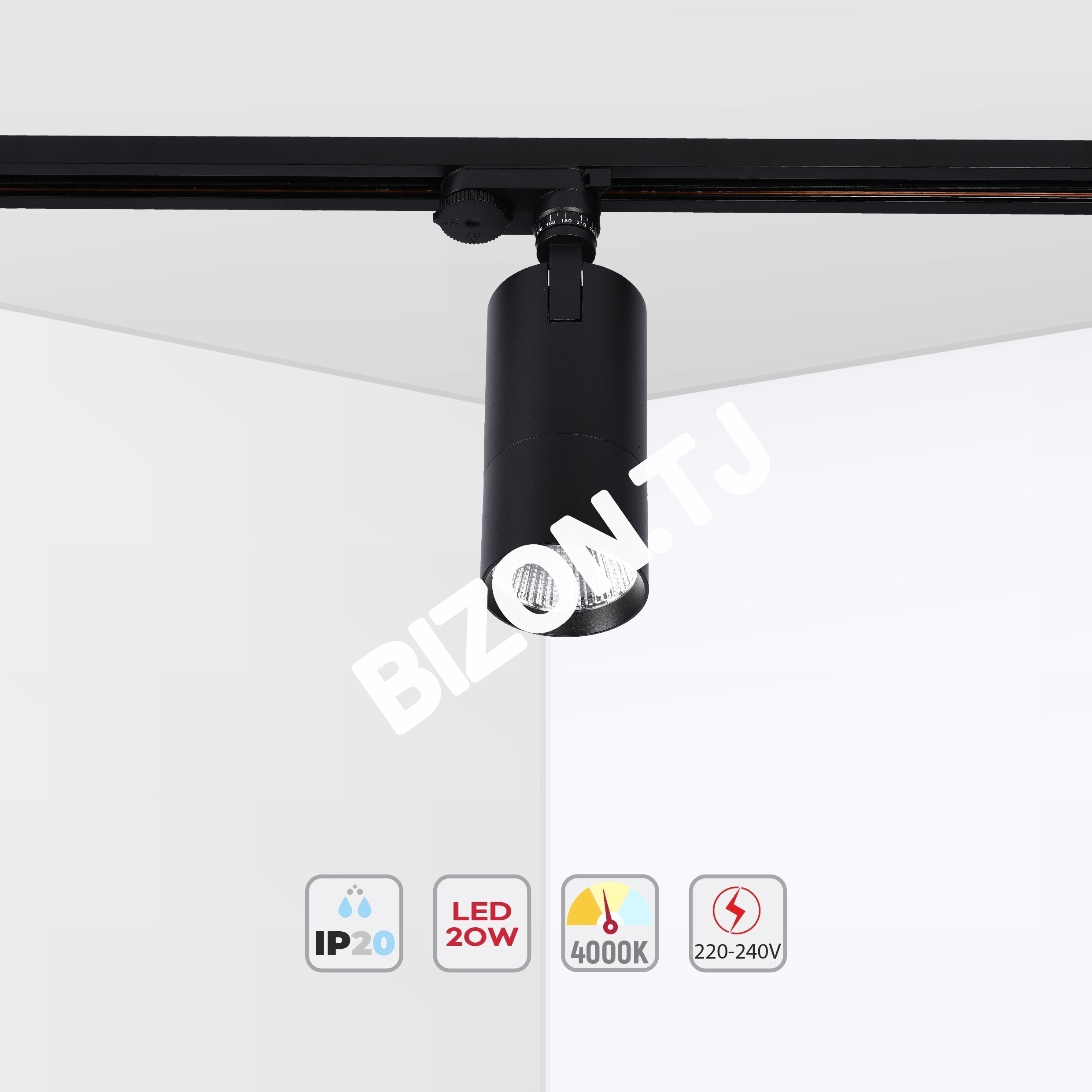 Светильник LED LS-012-75 20 Вт 4000 К белый трековый 20, 174-03860 19