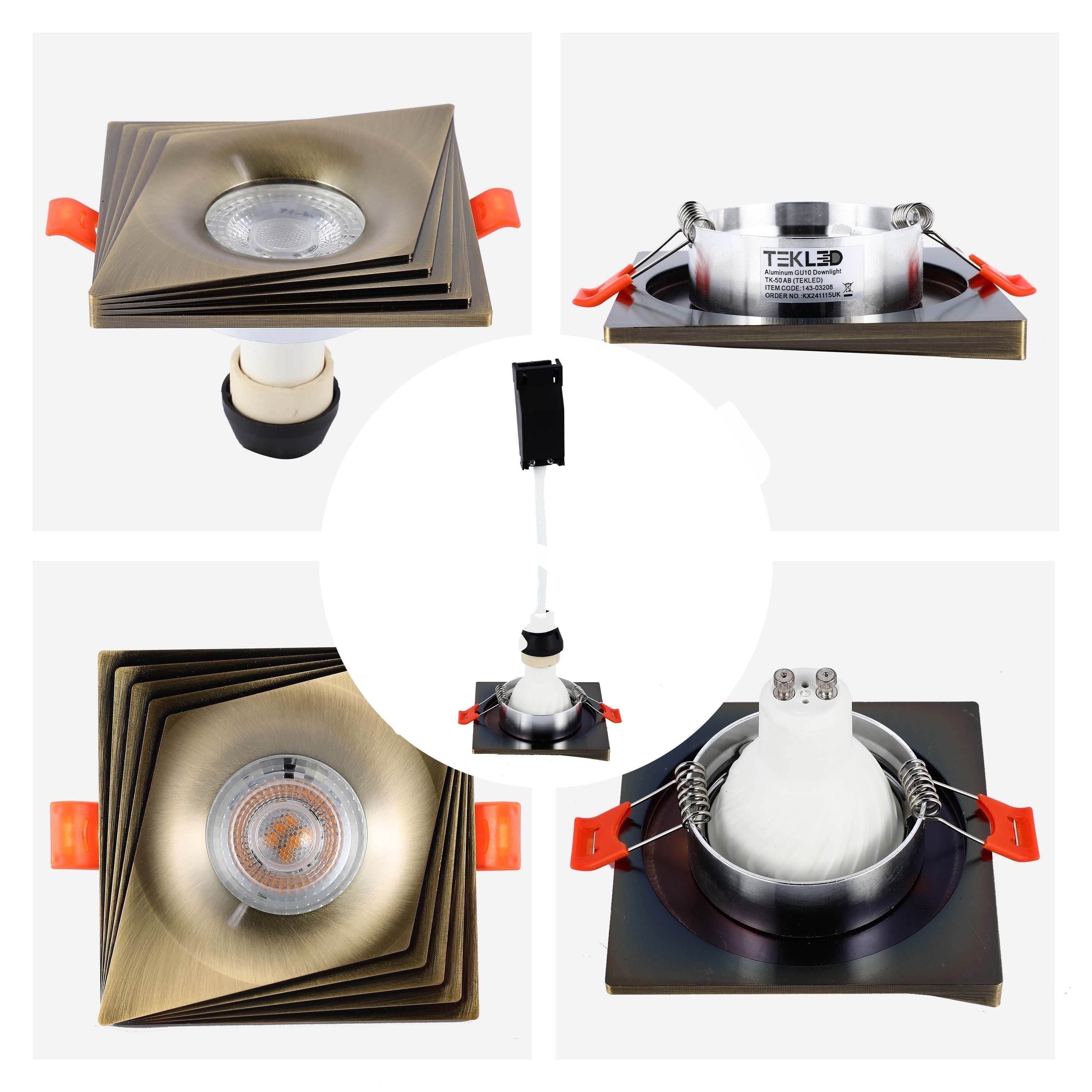 Светильник Aluminum GU10 даунлайт TK-47 белый, 143-03202 28