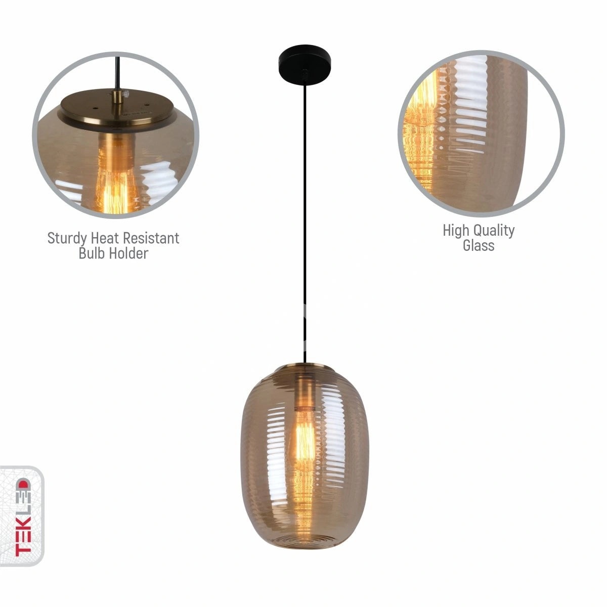 Люстра HIVE AMBER 40 Вт 1xE27 250×300, 159-17344 8