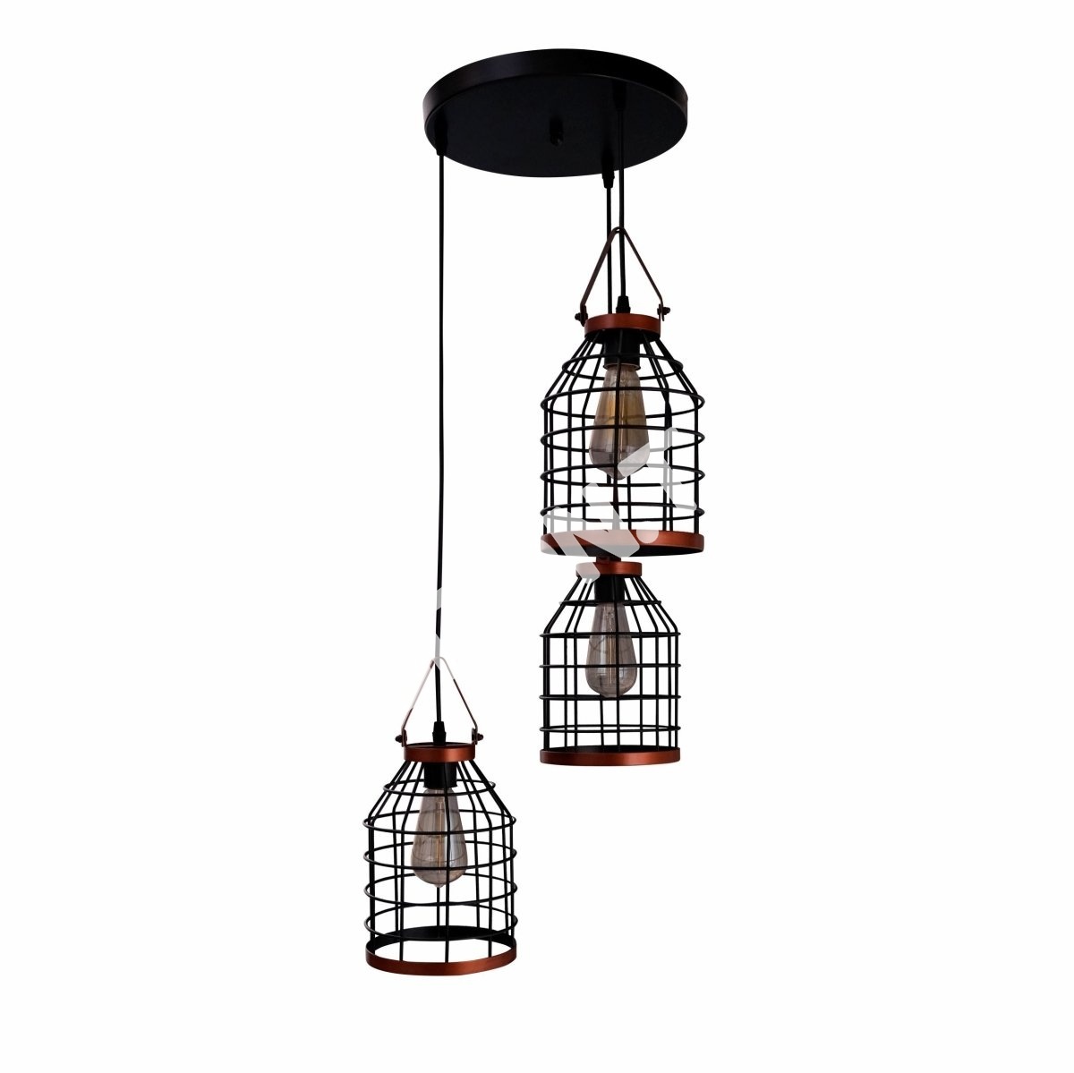 Люстра Chandelier 9068-3*E27 черный, 156-19516 2
