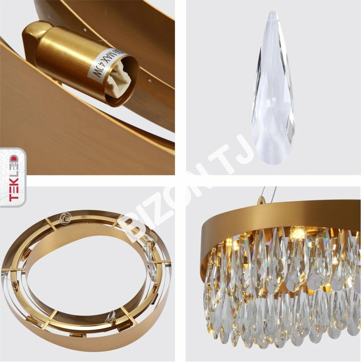 Люстра Chandelier BLK D800H220 12xG9 STAINLESS, 156-19570 9