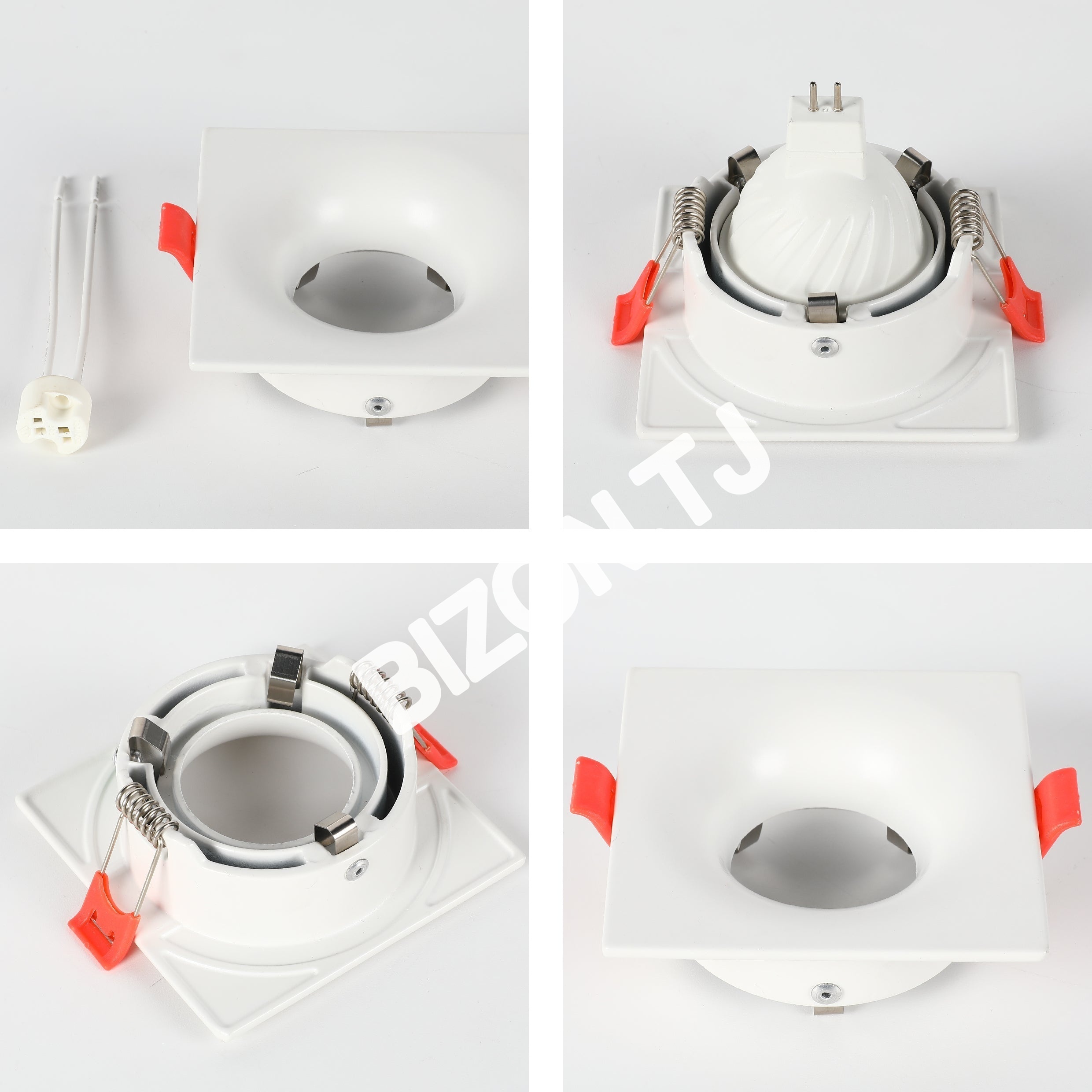 Светильник Low UGR Fixed Aluminium даунлайт GU5.3 WH квадратный IP20, 143-03528 7