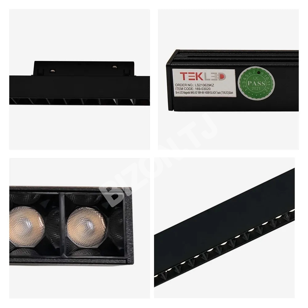 Светильник LED магнитный MAG-02 18 Вт 48 В 4000 К черный трековый, 169-03020 5