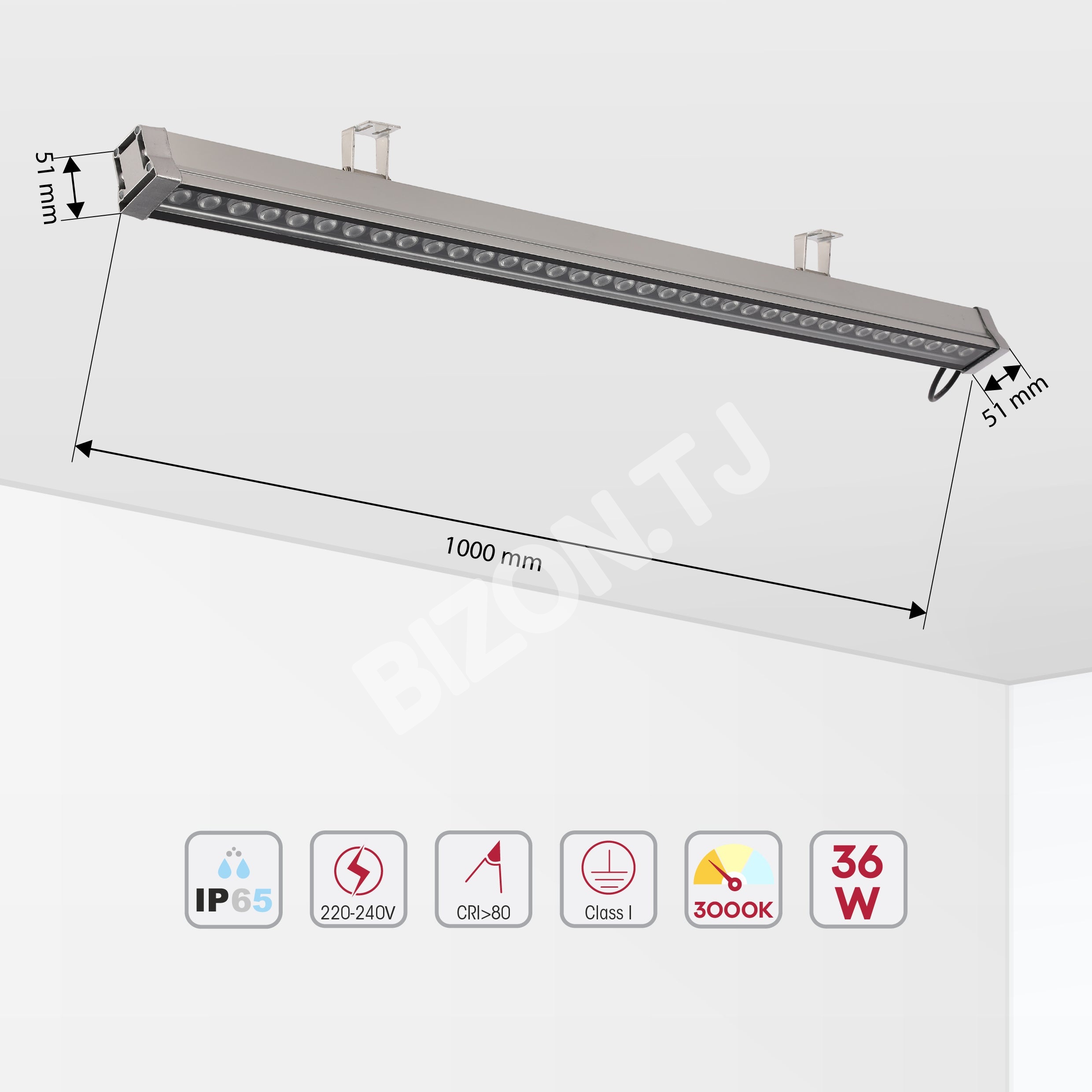 Прожектор LED WW02 18 Вт 100 см 4000 К IP, 224-03145 22