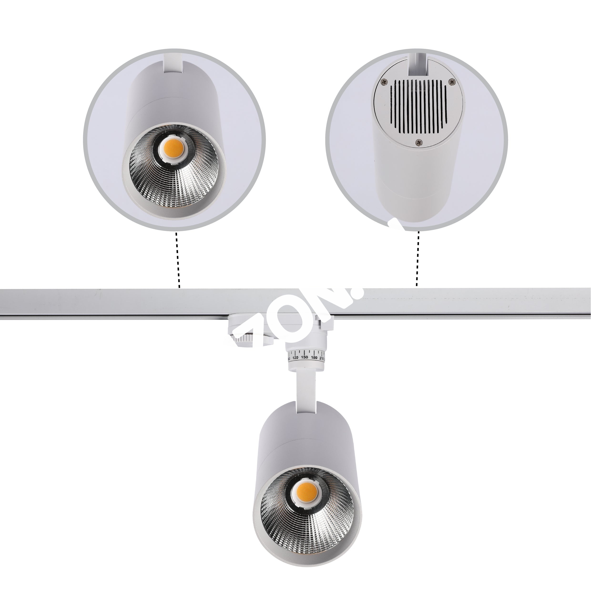Светильник LED LS-012-75 20 Вт 4000 К белый трековый 20, 174-03860 5