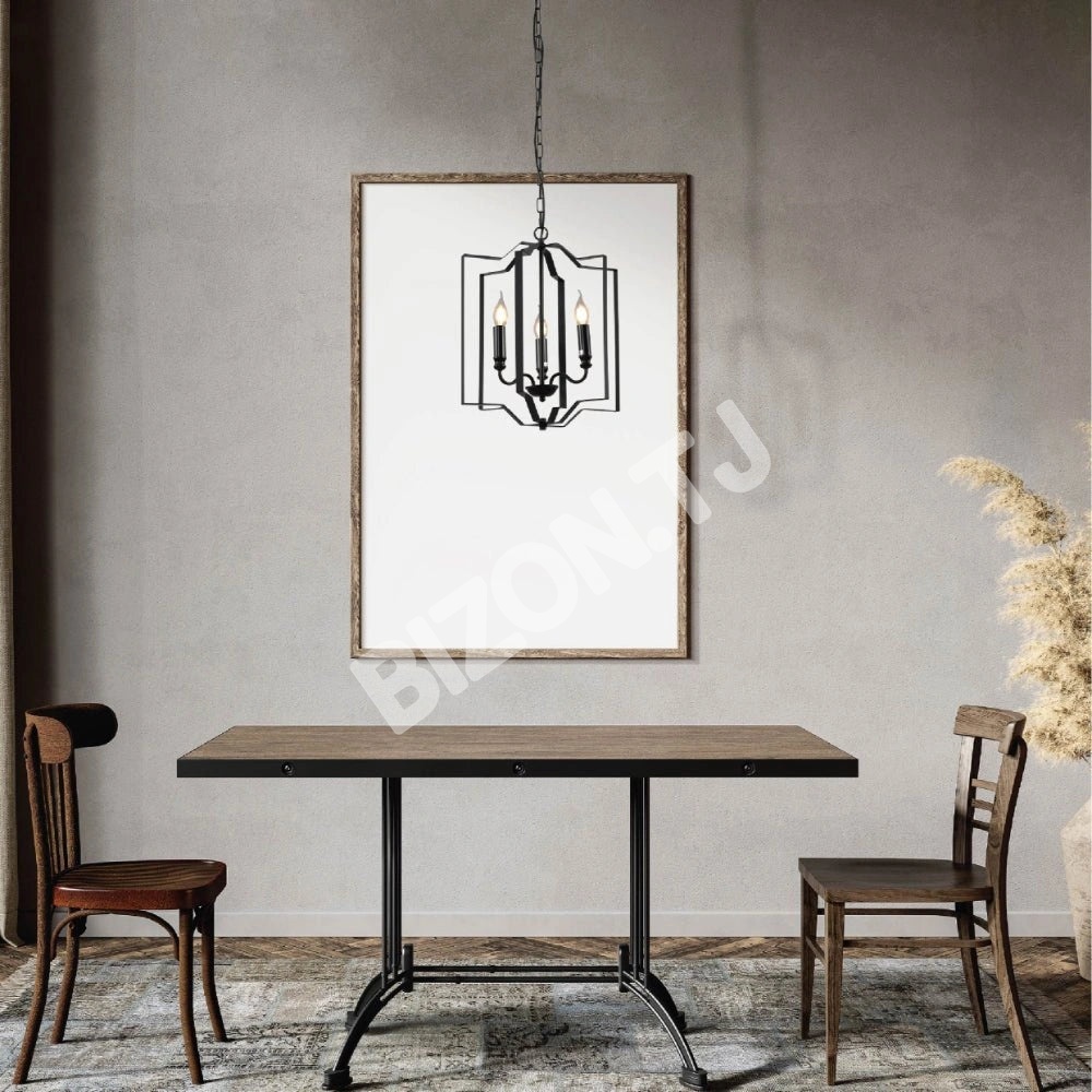 Черный Cage Candle Lantern Rustic Nautical Nordic C, 159-17864 7