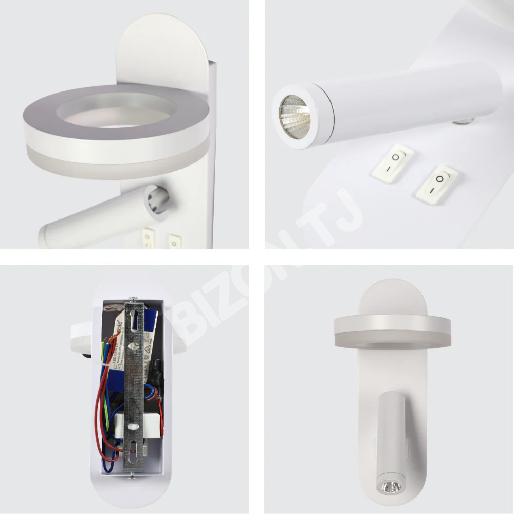 Бра Lunar Halo Bedside Reading LED настенный светильник белый 4000 К, 151-19797 7