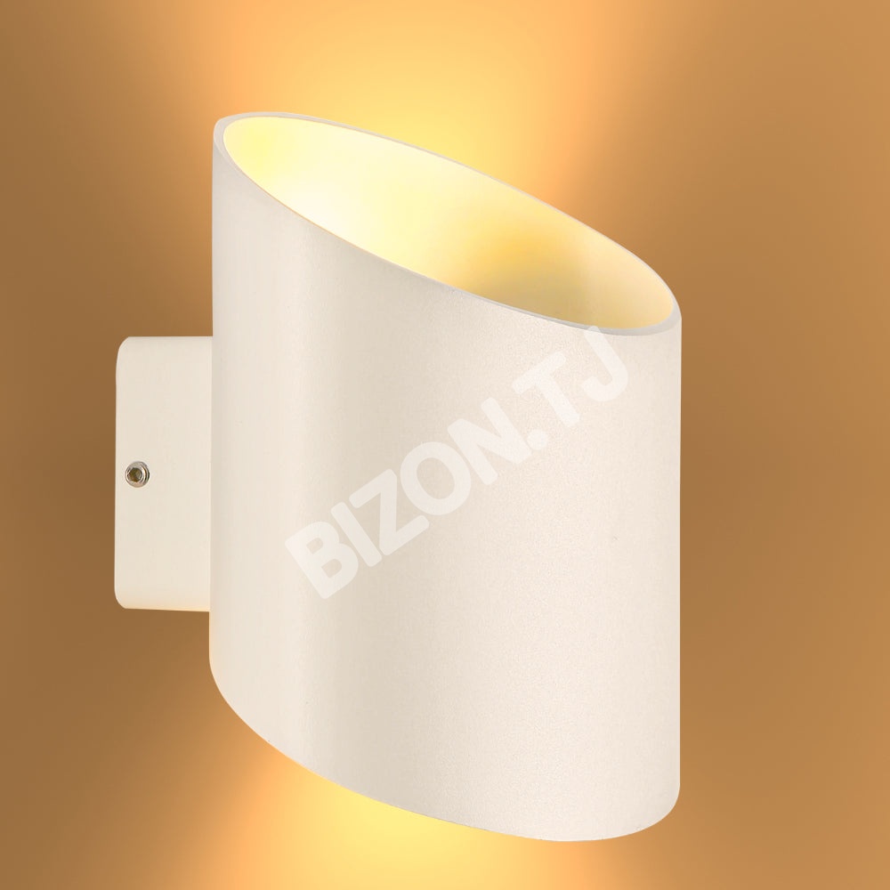 Белый Oblique Cylinder Up Down уличный современный LED, 182-03382