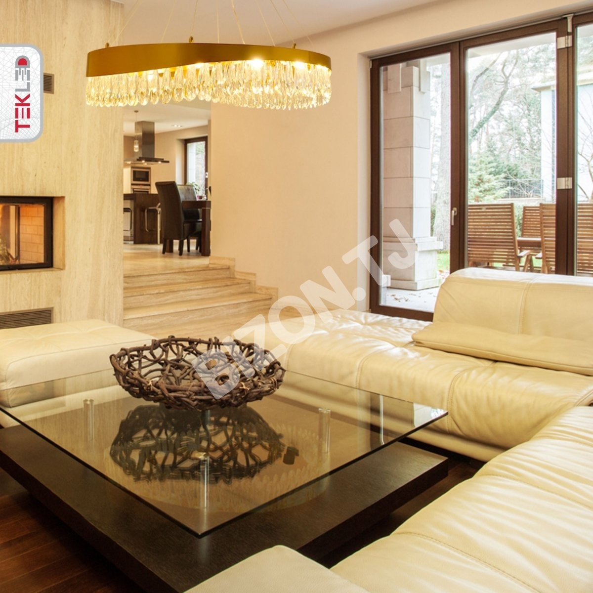 Светильник Faceted Long Pear Crystal золотой металл Island Chandelier потолочный светильник L1100 с 12xG9, 156-19574 12