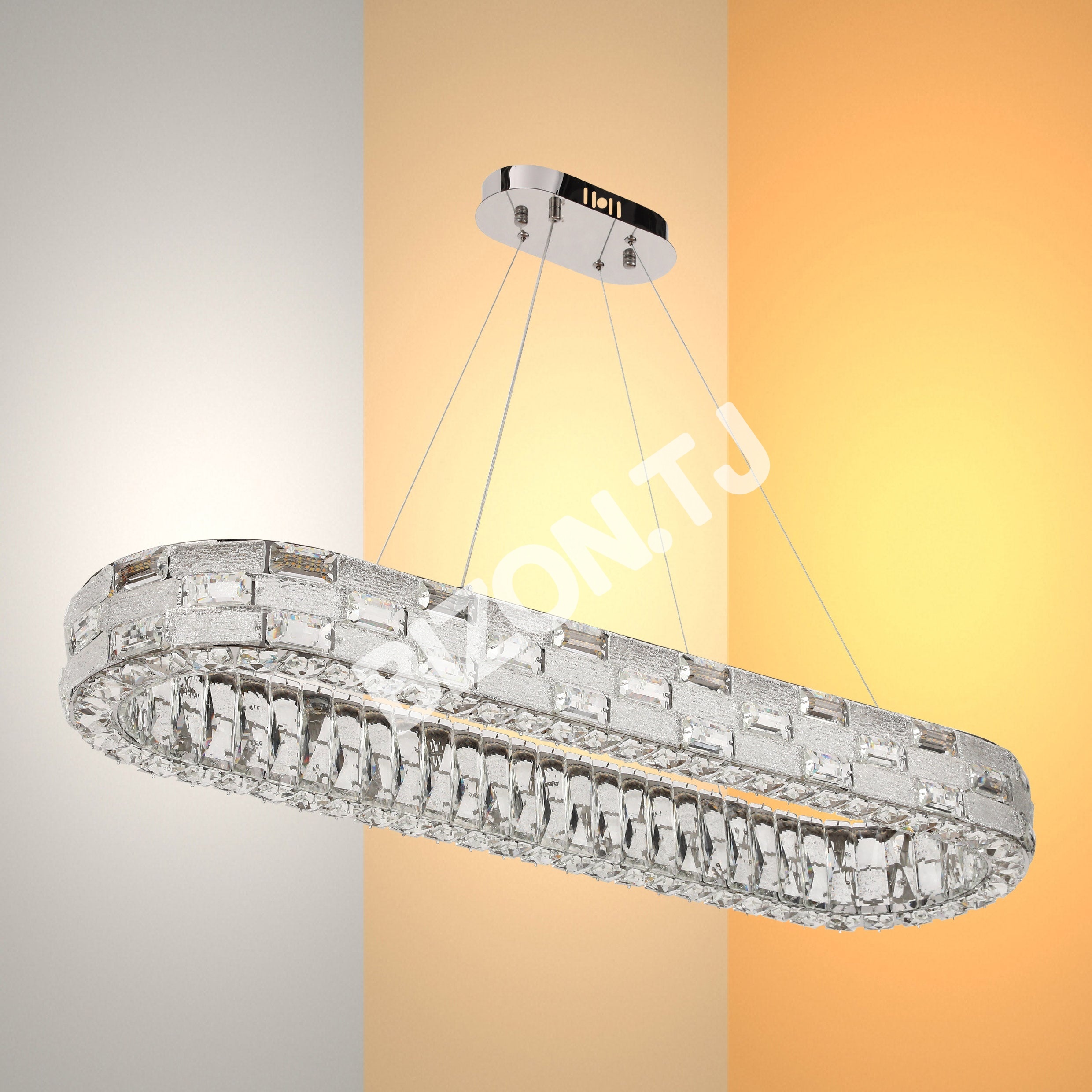 Люстра Crystal хром CB701 D500мм 3 Colour (с ди, 159-18334 9