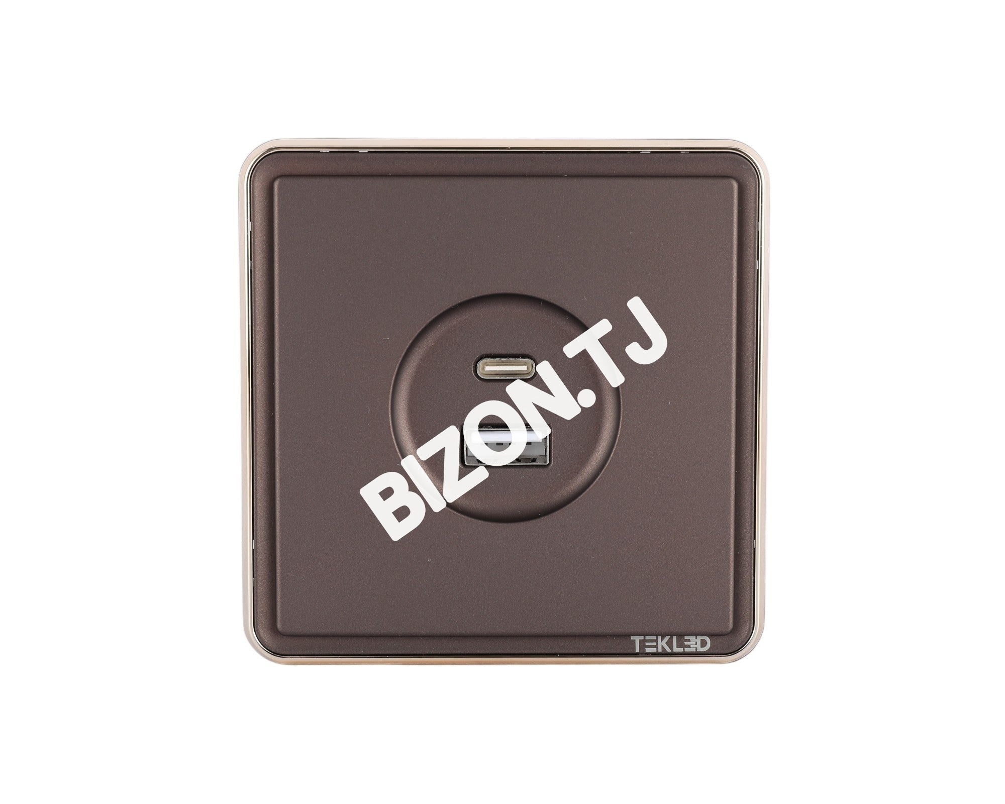 Розетка USB (Тип A+C), с / у, Золото, серия SAKURA, 100 / 10, 282-03388 21