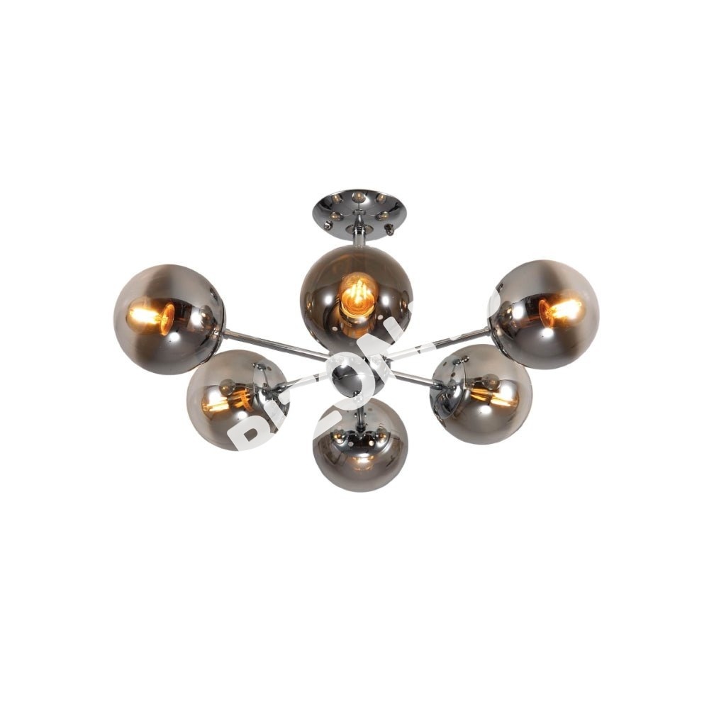 Smoky Globe стекло хром металл Body Sputnik Molecu, 159-17684 3