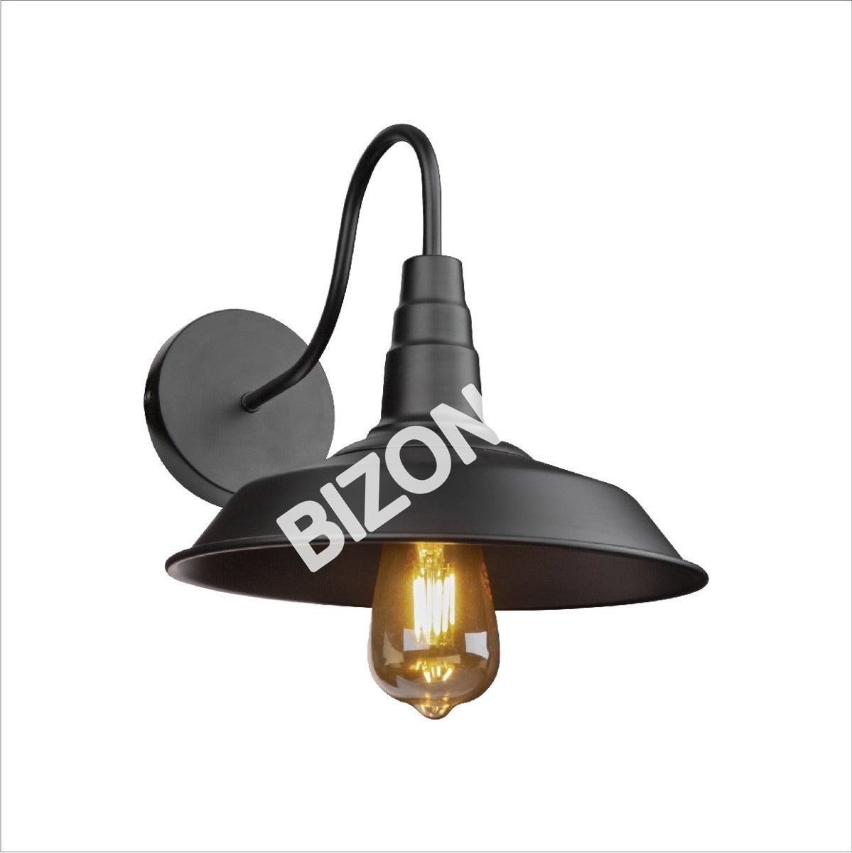 Бра белый Swan Step металл Industrial Retro настенный светильник с E27 Fitting, 151-19610