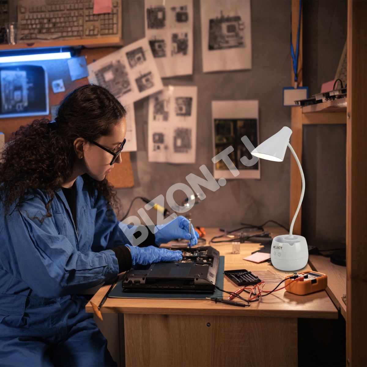 Portable Cone LED Desk светильник с Pen Box USB Charging Three-Step Dimming с Flexible Arm Cool белый 6 Вт 3000 К / 4000 К / 6000 К, 130-03761 2