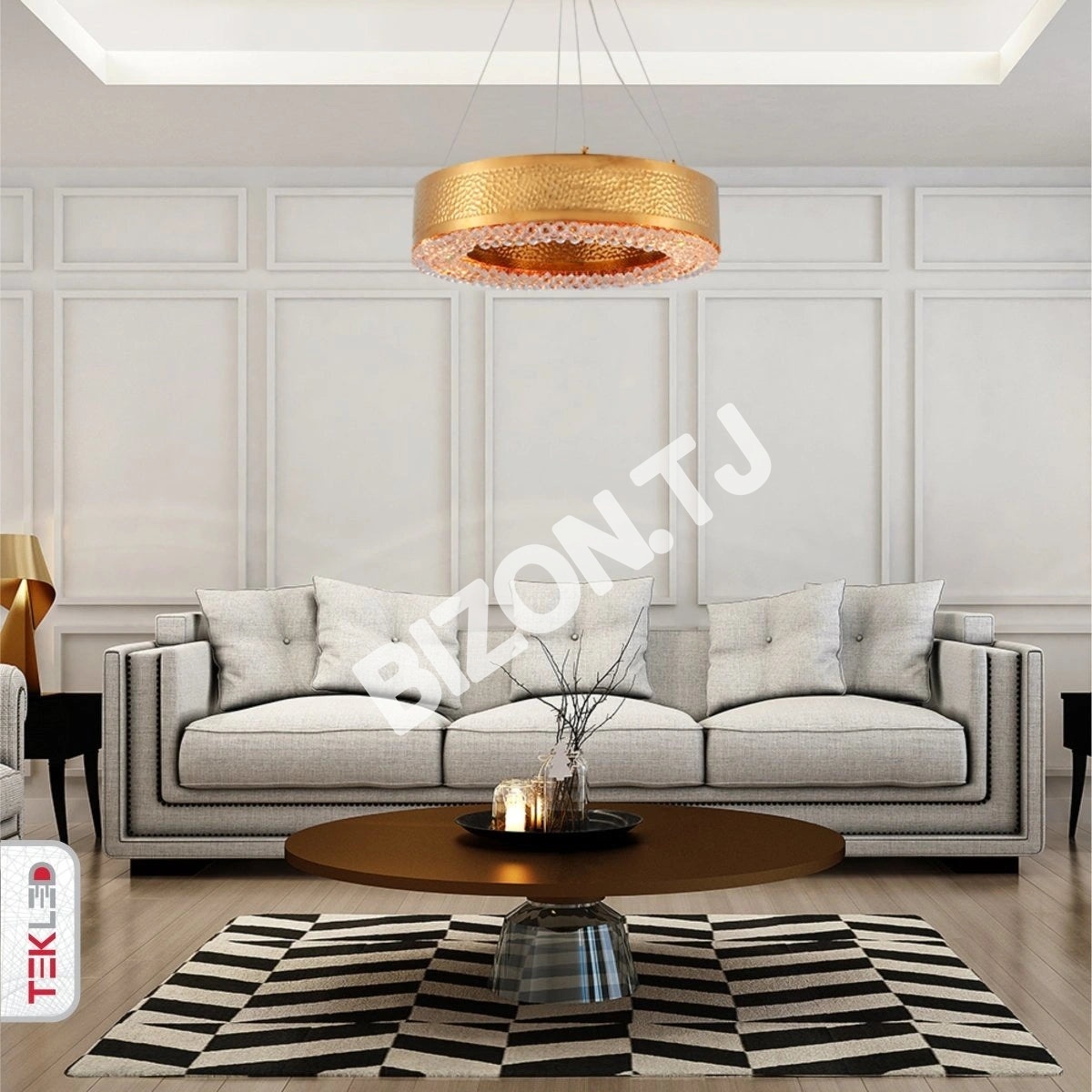 Светильник Ball Crystal золотой металл Chandelier потолочный светильник D600 с 8XE14, 156-19564 10