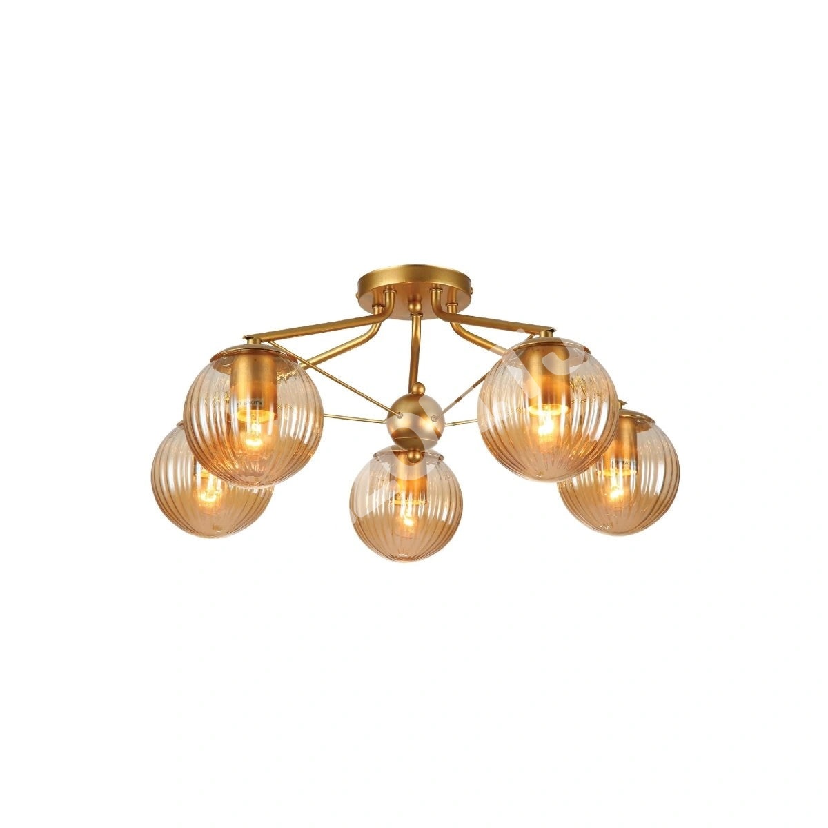 Люстра 52033 5xE27 CHAMPAGNE+золотой, 159-17680 2