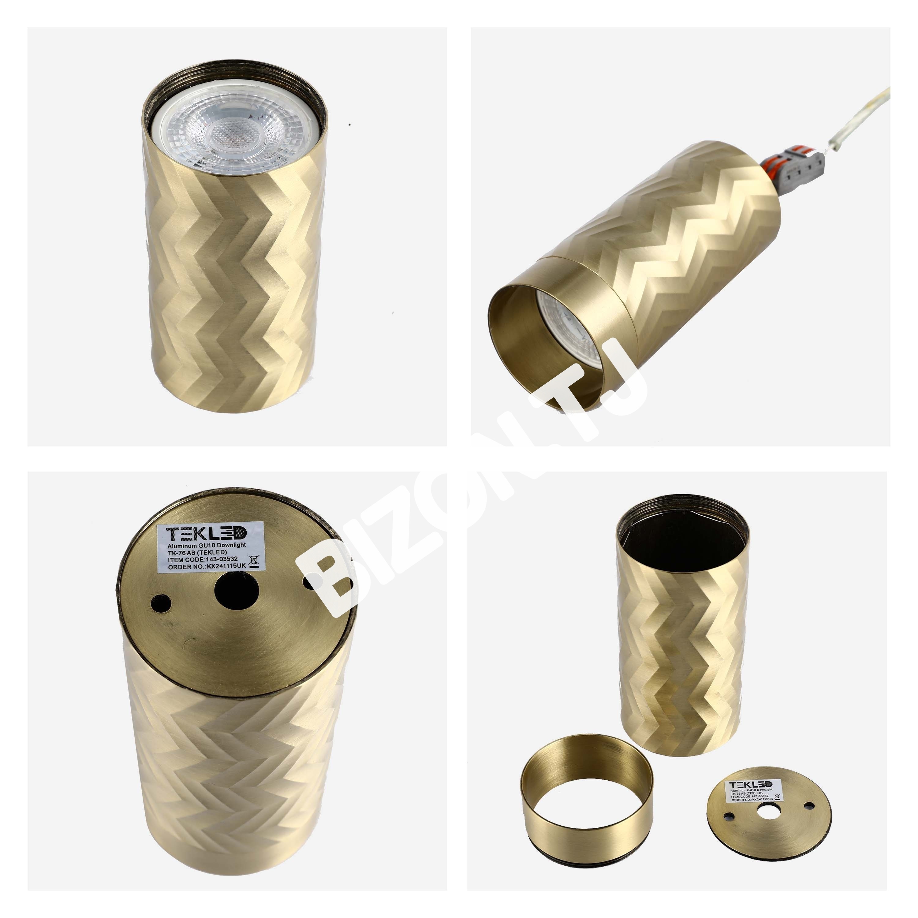 Светильник Aluminum GU10 даунлайт TK-76 AB, 143-03532 4