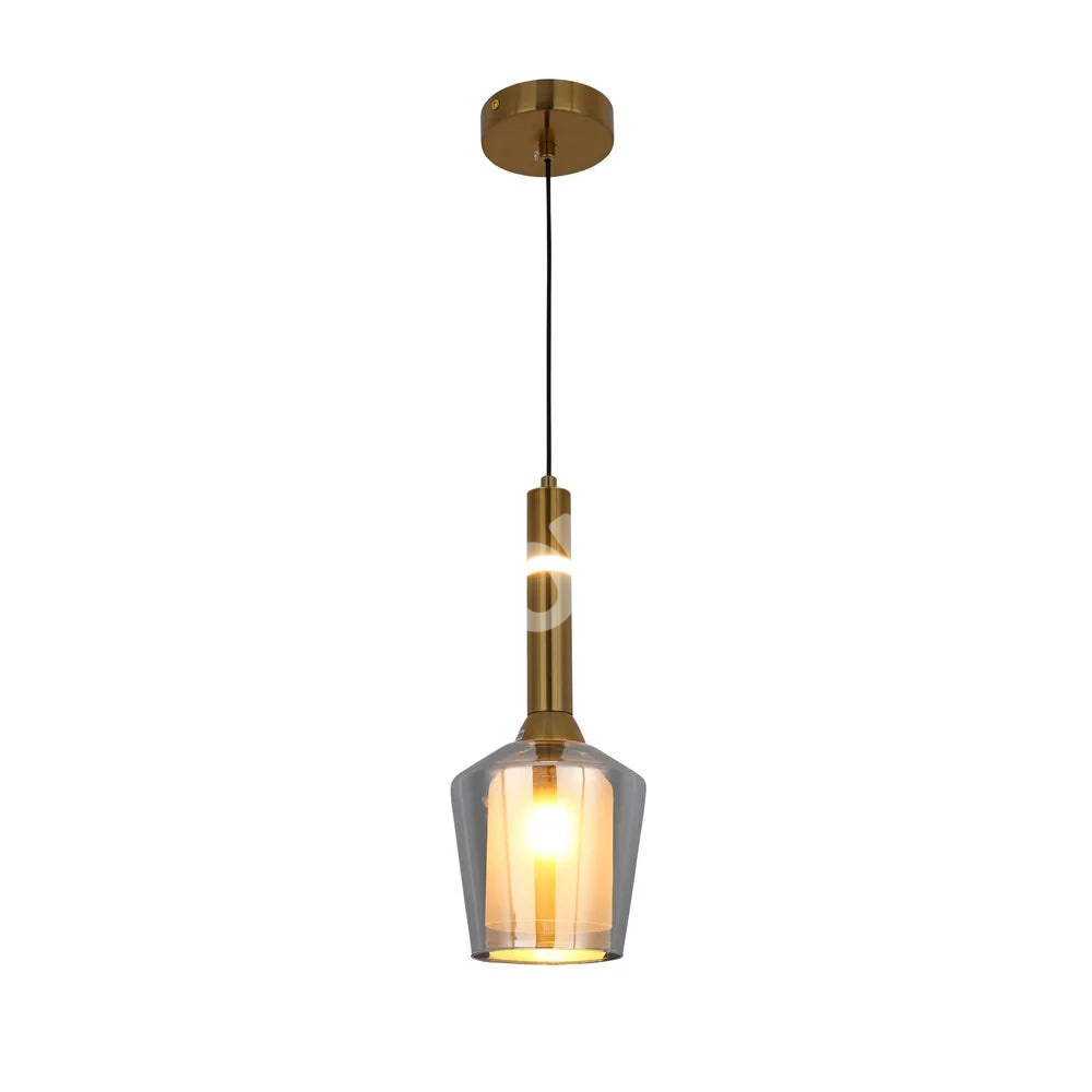 Люстра 66967-1A Smoke 1xE27+LED 3000 К, 159-18298