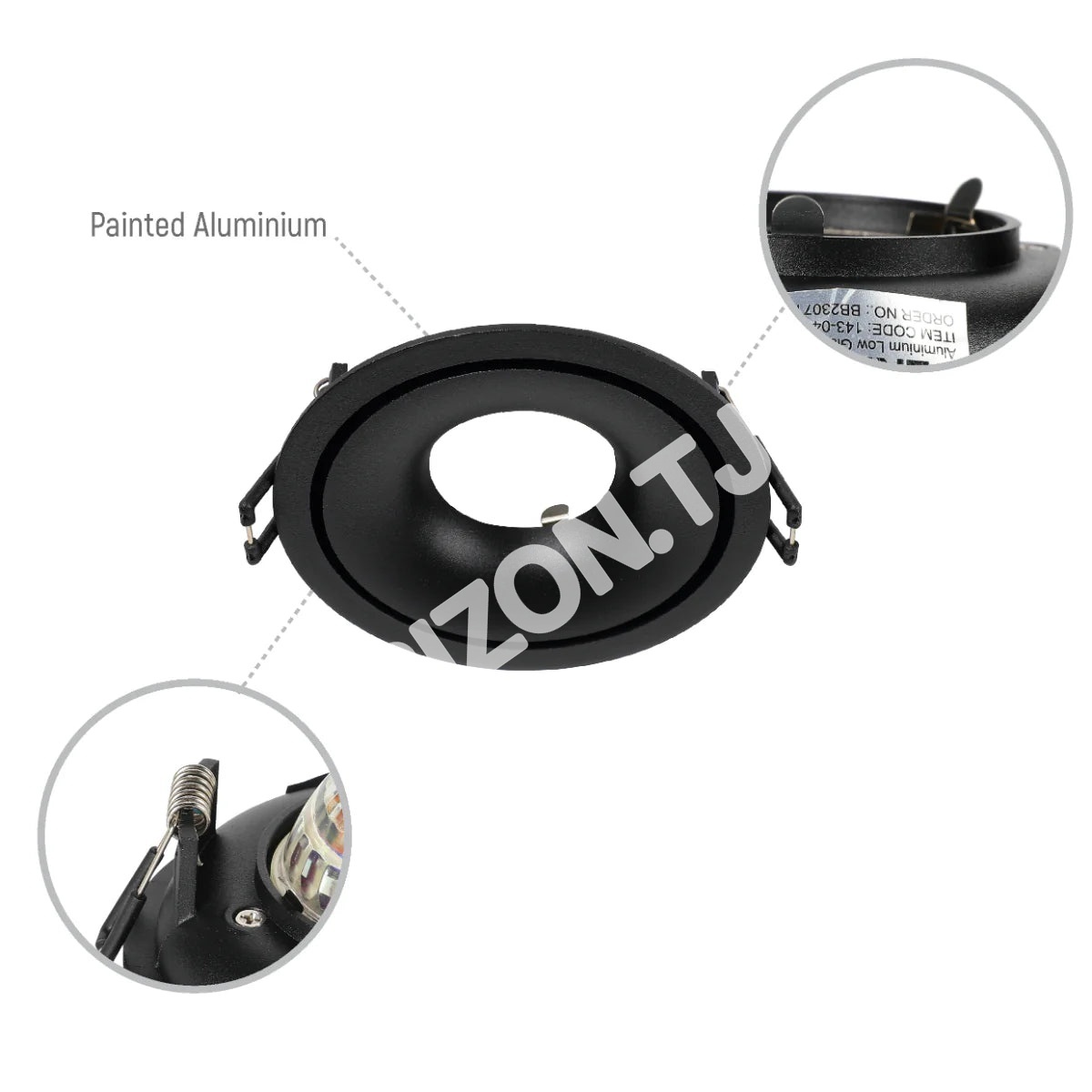 Светильник Alum Low Glare Ring даунлайт белый GU10, 143-04045 14
