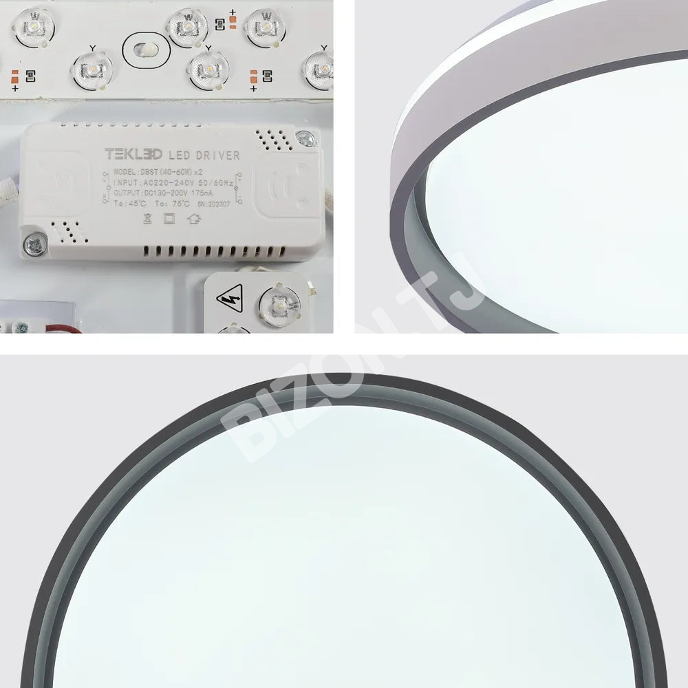 Светильник LED кругл потолочн Светильник SANKIA RD 40Wx2 синий D500, 165-16040 7