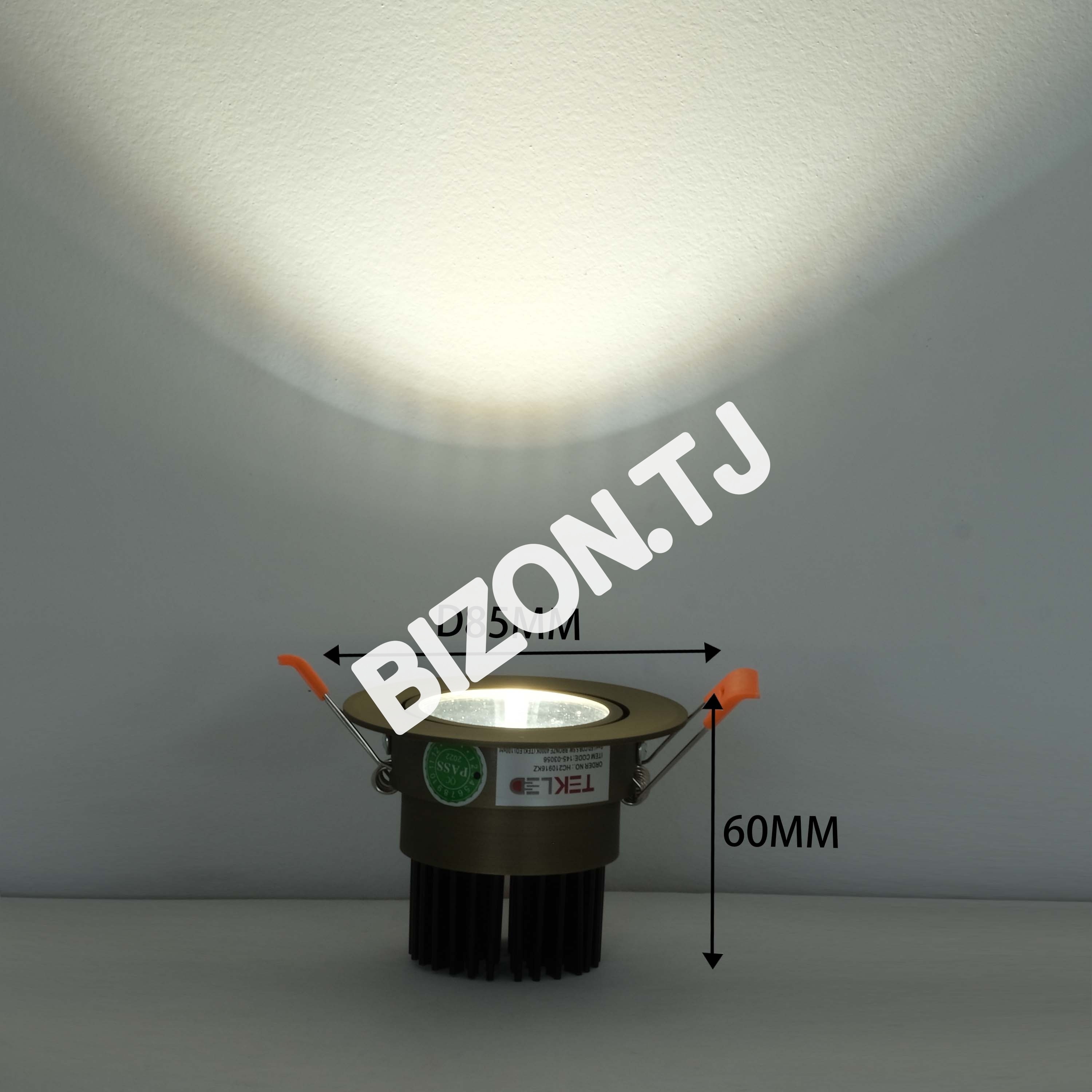 Светильник точечный LED COB 5 Вт 3000 К белый, 145-030010 26
