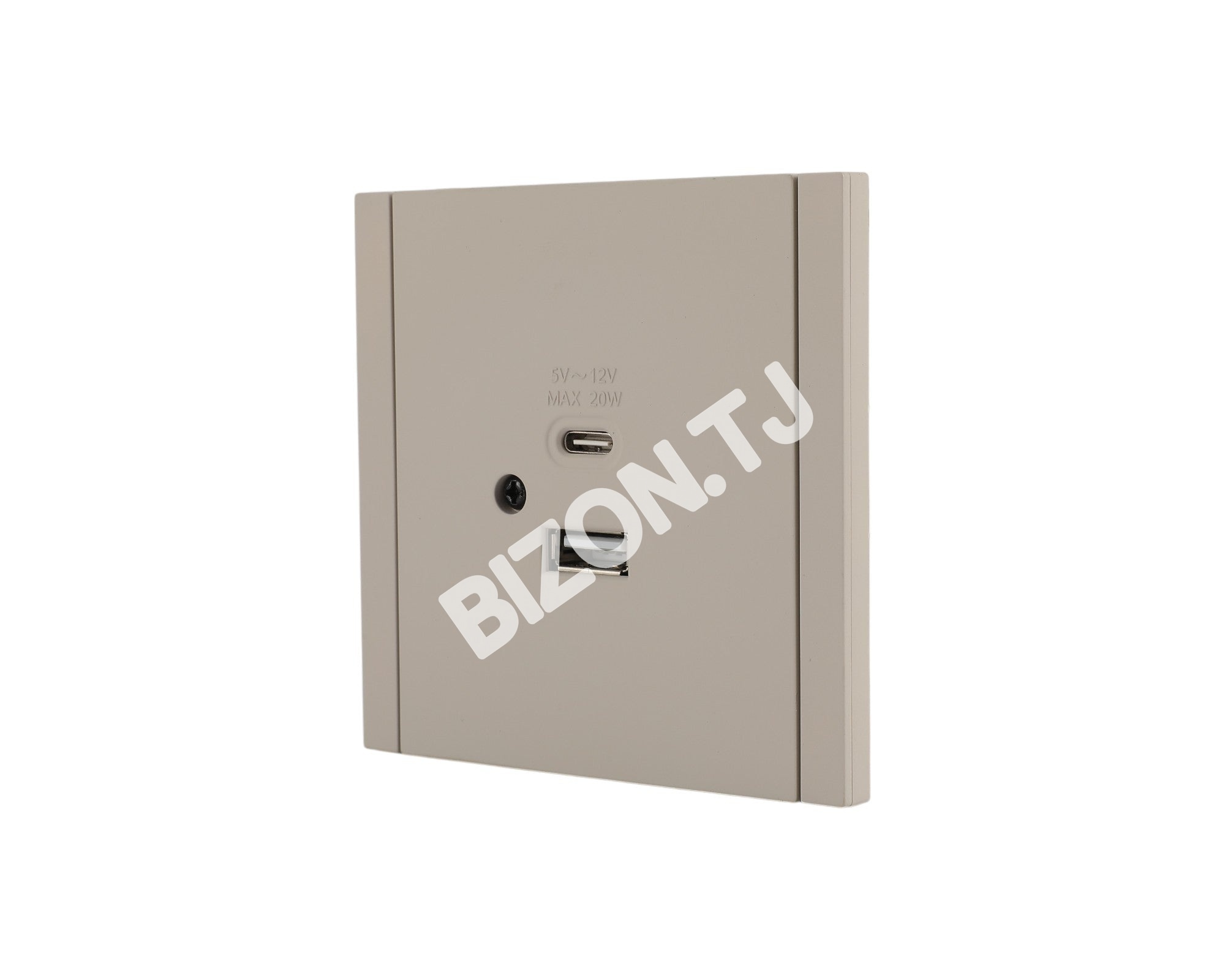 Розетка USB+TYPE C 20Вт, с / у, Темно-серая, серия NIZMO, ELECTRIC 96 / 8, 283-03580 17